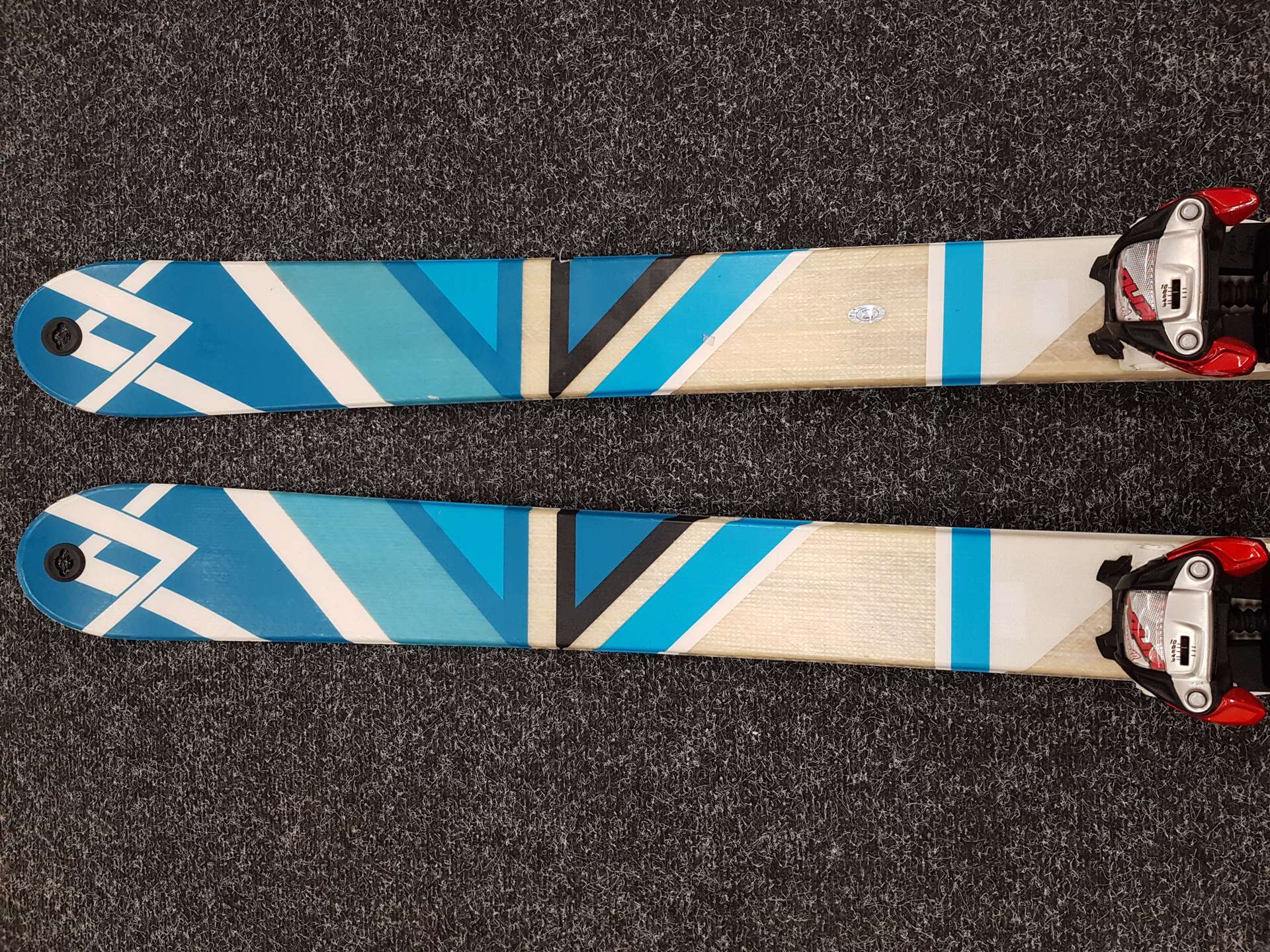 Gebrauchte Alpinski VOLKL QANIK + MARKER F10 TOUR + Gebrauchte Riemen