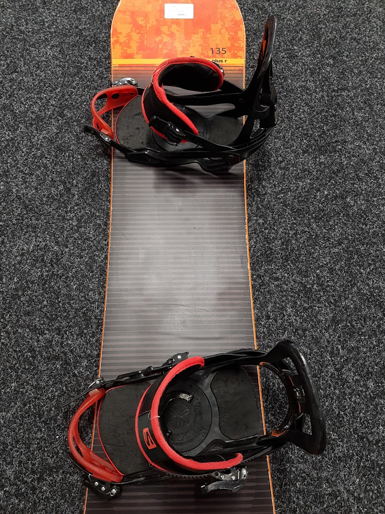 Snowboard Elan Explore Plus R folosit + legături Salomon mărimea M