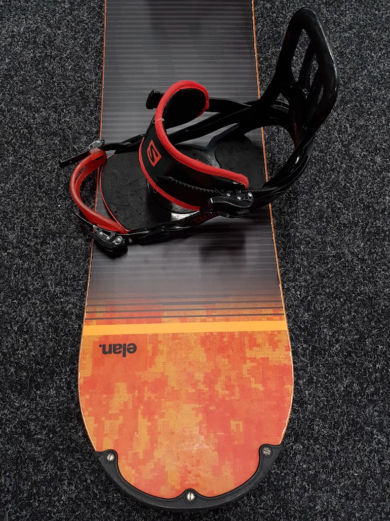 Snowboard Elan Explore Plus R folosit + legături Salomon mărimea M