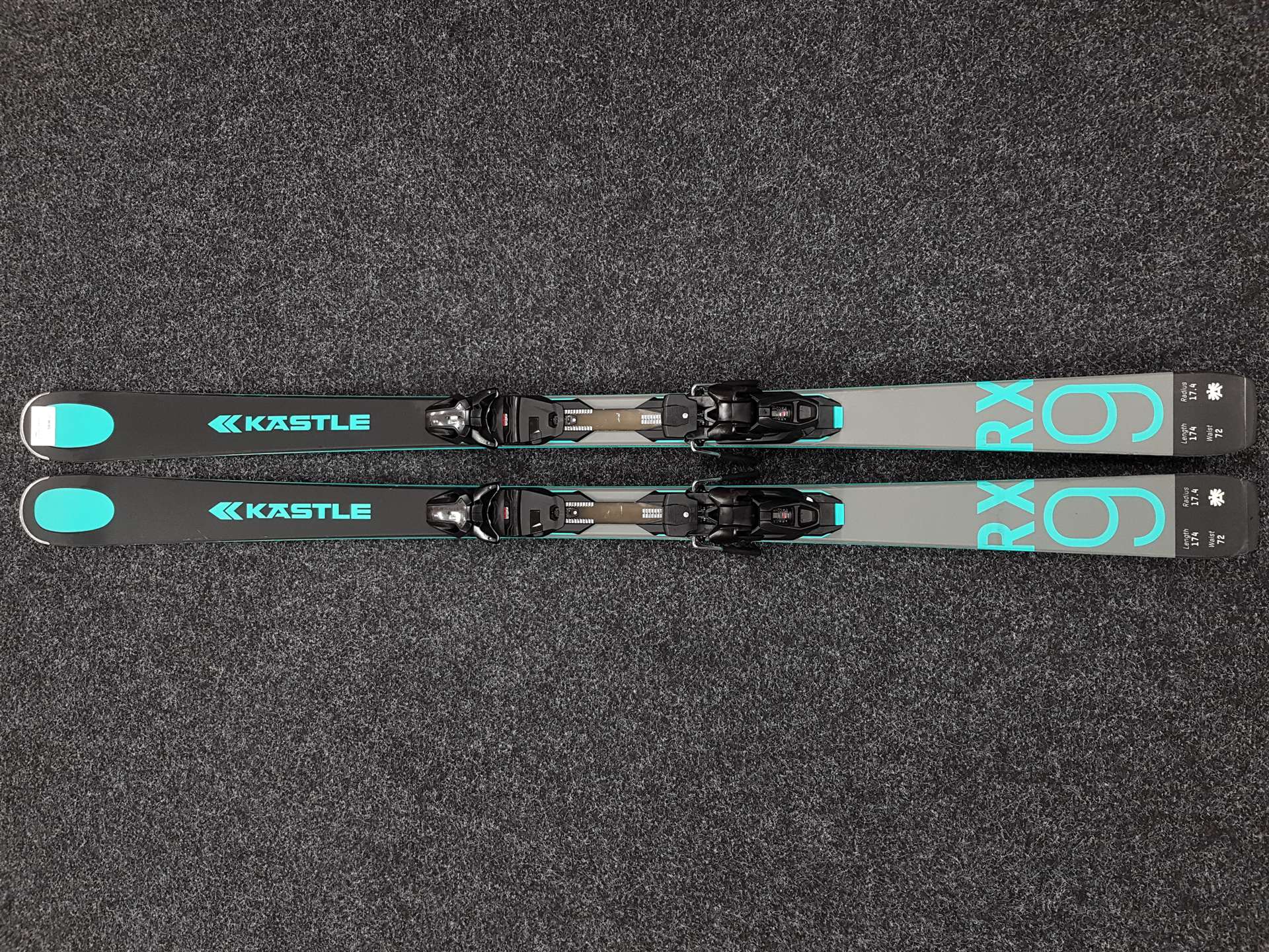 Esquís KASTLE RX 9 + fijaciones Kastle 12 usados