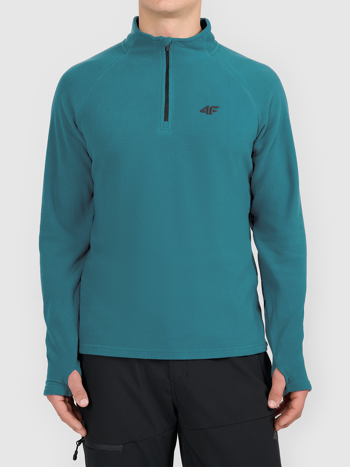 Herren-Fleece-Sweatshirt 4F M092 TEAL