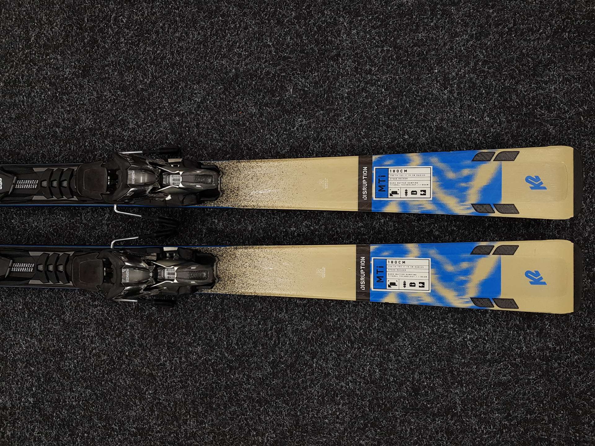 Skis K2 Disruption MTi d'occasion + fixations Marker MXcell 12.0 TCx