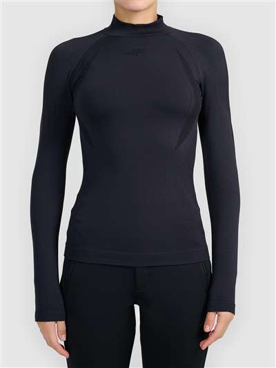 Lenjerie intimă tanga pentru femei 4F F324 DEEP BLACK