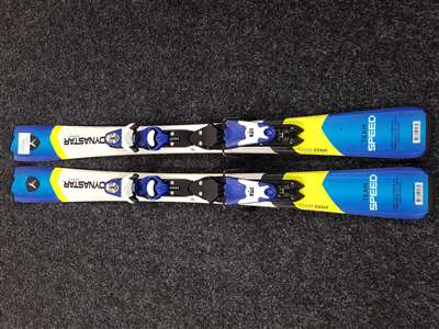 Esquís infantiles usados DYNASTAR Team Speed + fijaciones Look Xpress 4.5
