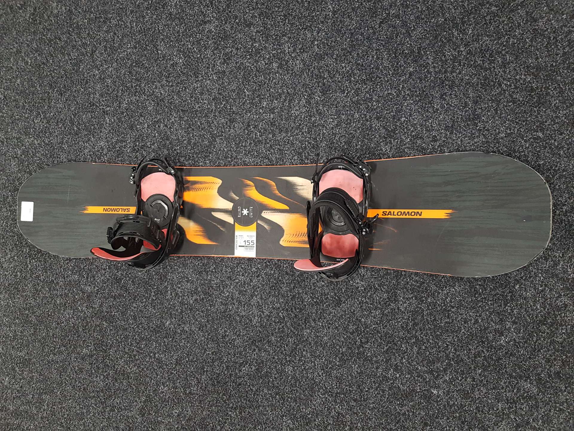 Snowboard SALOMON Unite d'occasion + fixations Salomon taille L