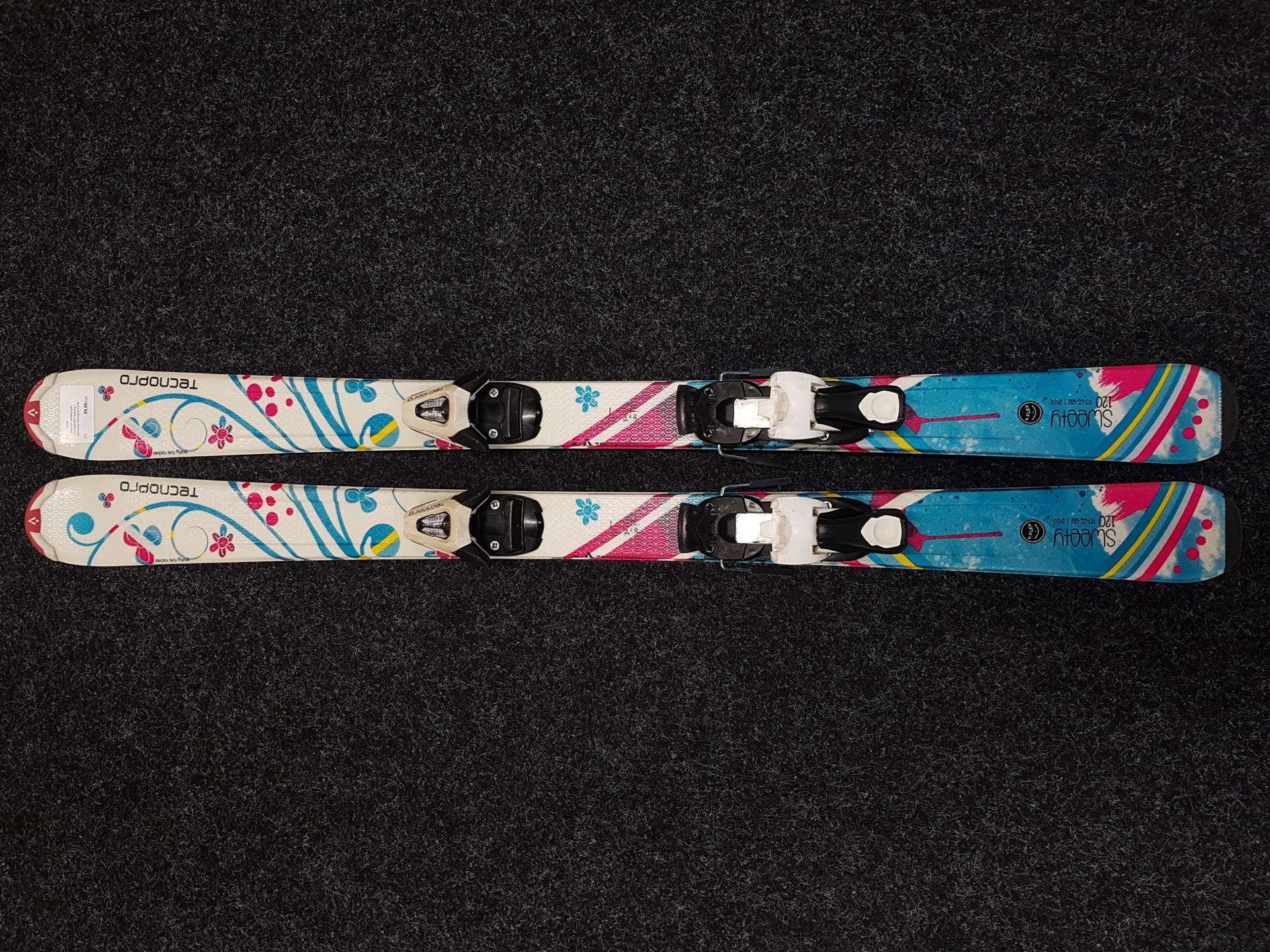 Gebrauchte Kinderski TECNOPRO Sweety + Bindungen Tecnopro TC45