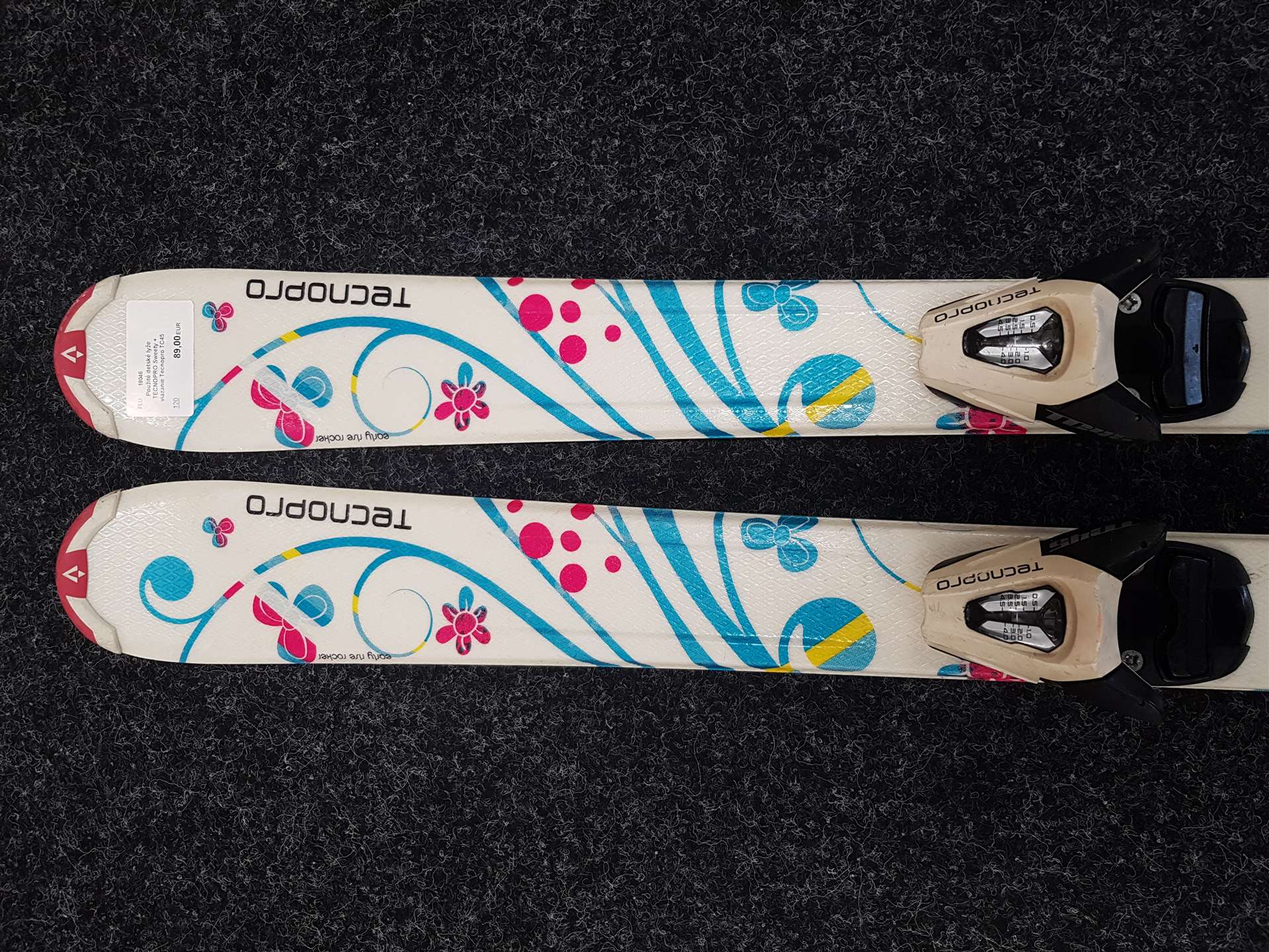 Gebrauchte Kinderski TECNOPRO Sweety + Bindungen Tecnopro TC45