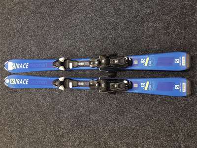 Esquís infantiles usados SALOMON S/Race JR + fijaciones Salomon 7.5