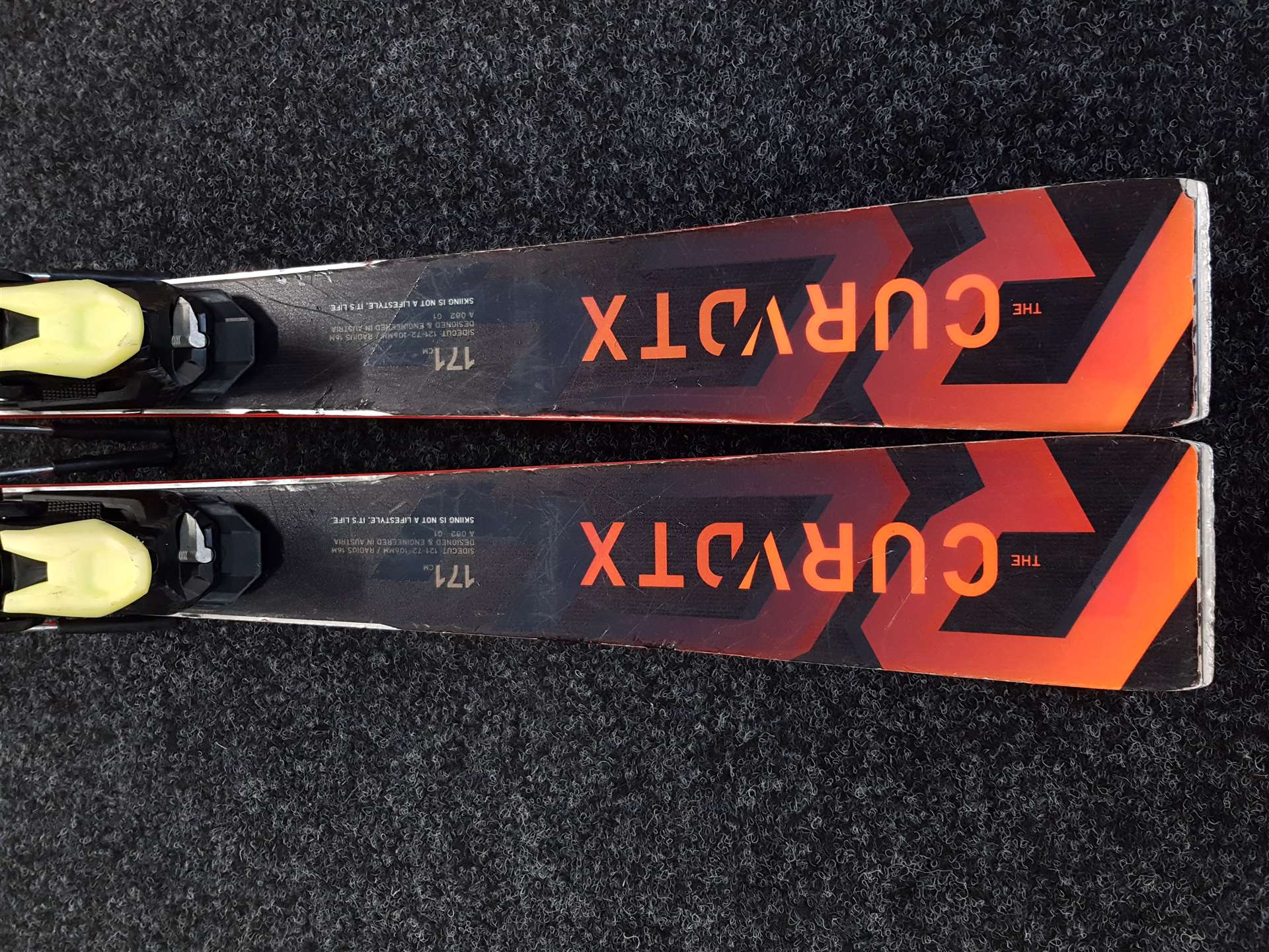 Sci FISCHER The Curv DTX usati + attacchi Fischer Z12