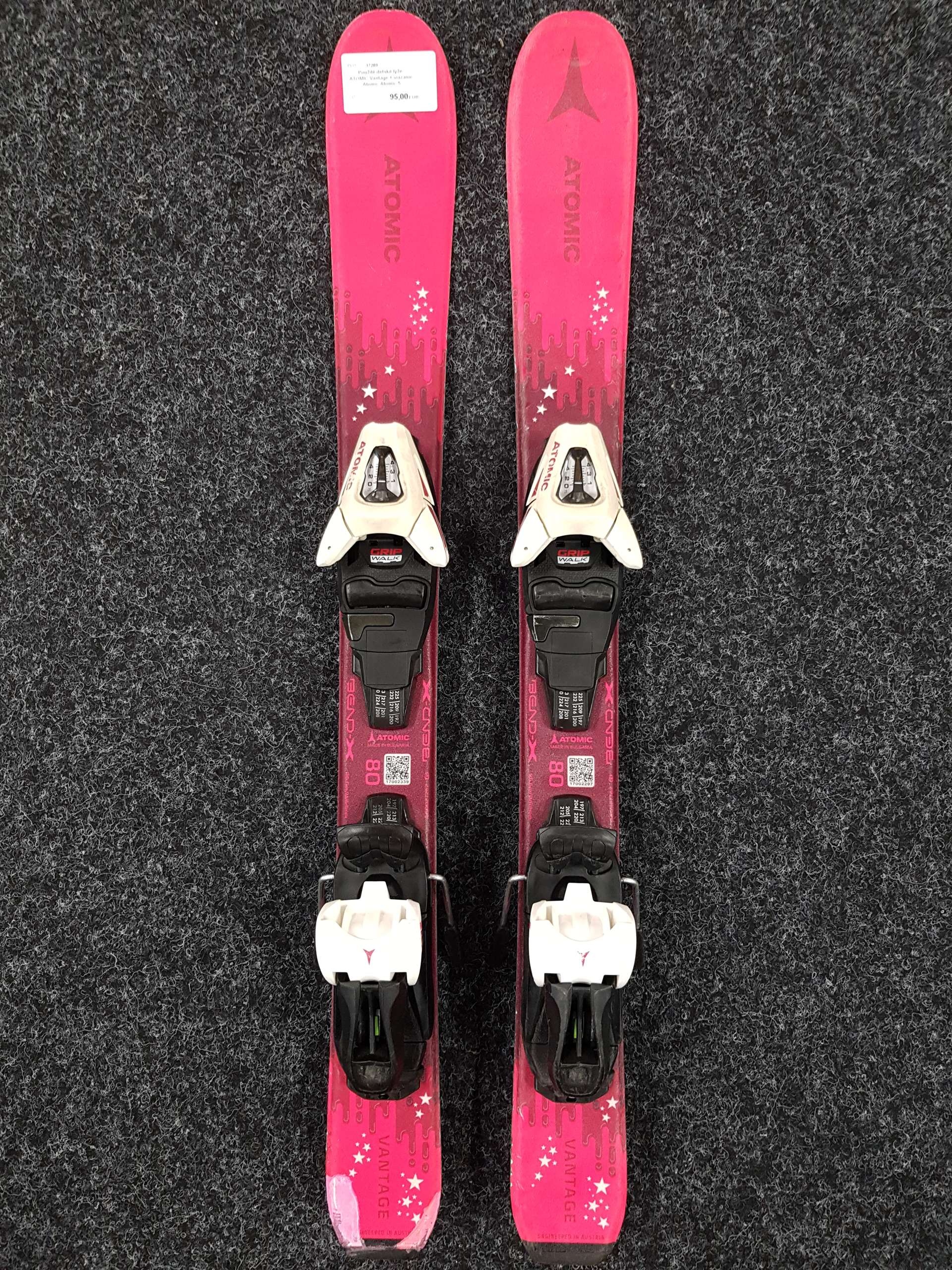 Skis enfant ATOMIC Vantage d'occasion + fixations Atomic 5