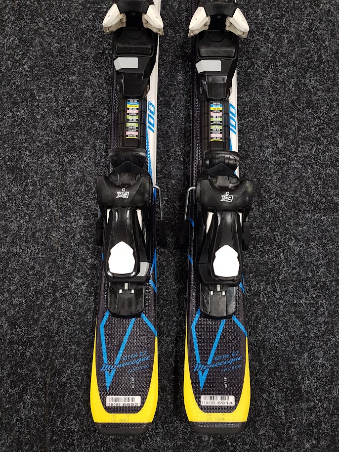 Použité dětské lyže SALOMON X Race + vázání Ezytrak 4,5