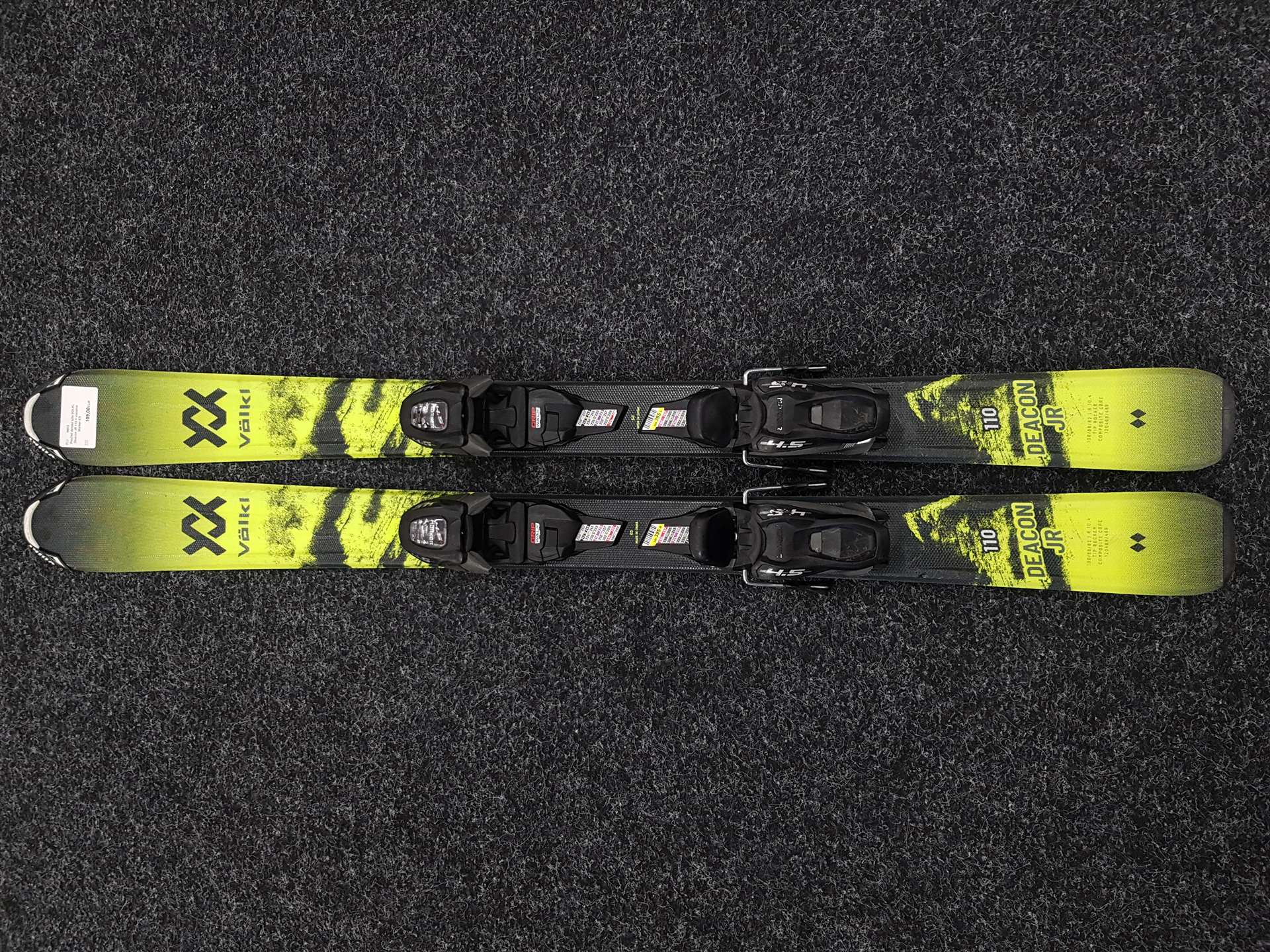 Gebrauchte Kinderski VOLKL Deacon JR 110 + Bindungen Marker 4.5