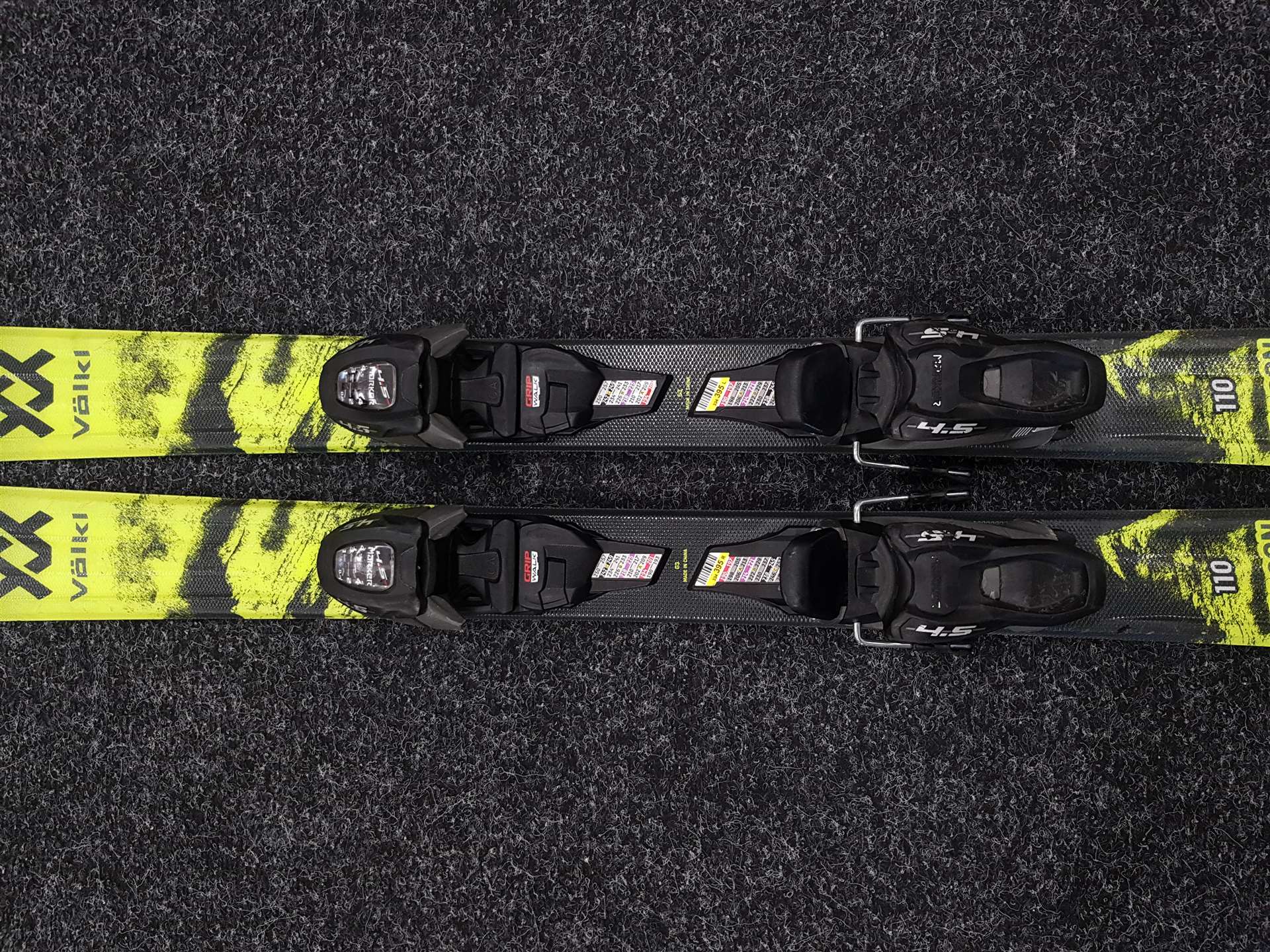Gebrauchte Kinderski VOLKL Deacon JR 110 + Bindungen Marker 4.5