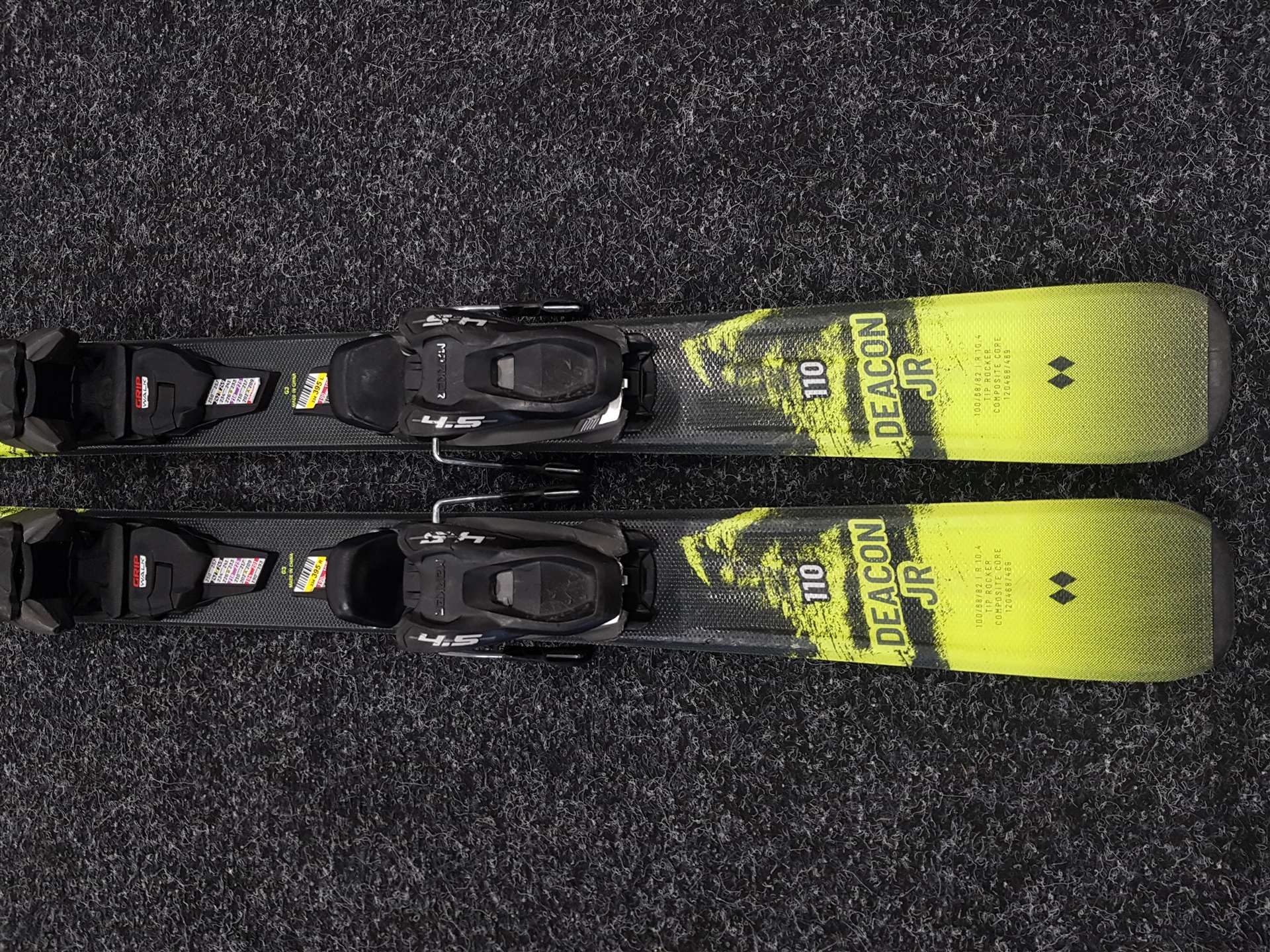 Gebrauchte Kinderski VOLKL Deacon JR 110 + Bindungen Marker 4.5