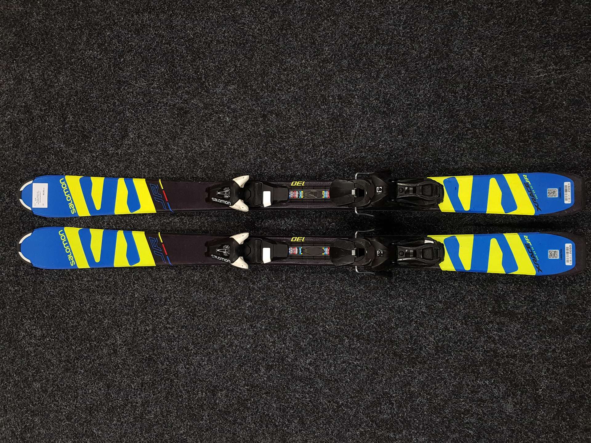 Esquís infantiles usados SALOMON X Race JR + fijaciones Salomon 7