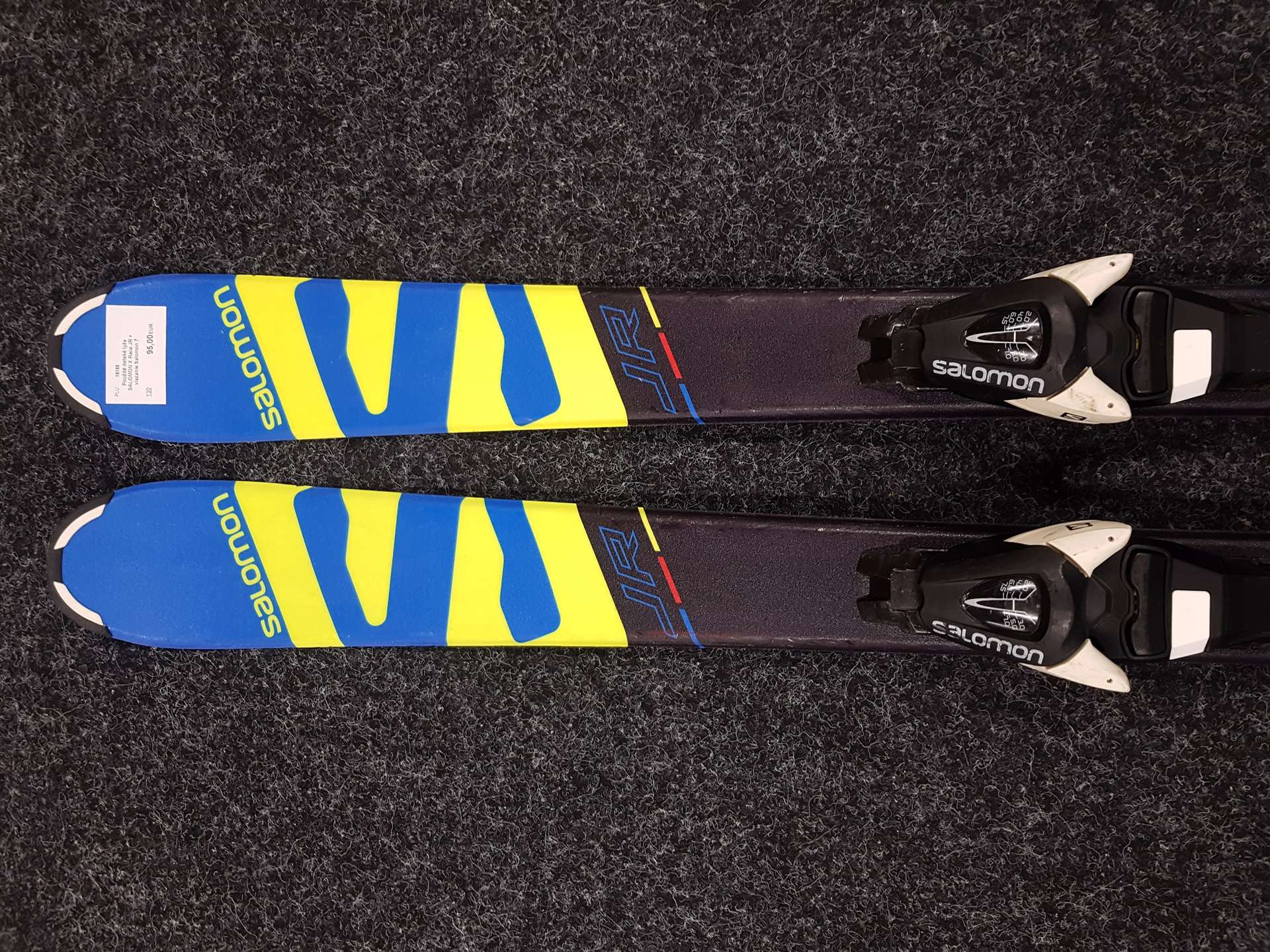 Esquís infantiles usados SALOMON X Race JR + fijaciones Salomon 7