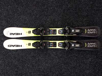 Rabljene dječje skije HEAD Supershape Team + vezovi Tyrolia JRS 4.5 CA