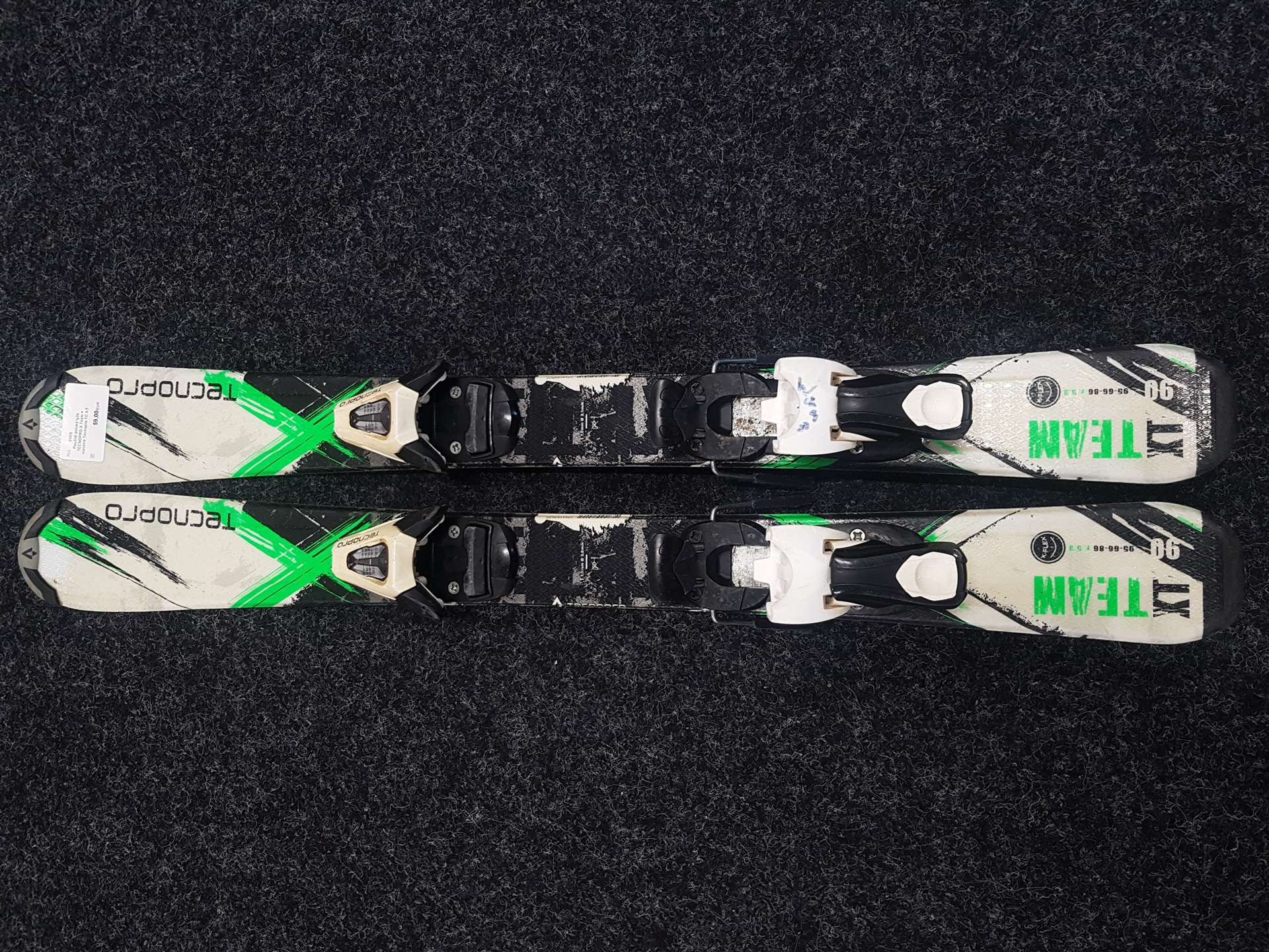 Gebrauchte Kinderski TECNOPRO X Team + Bindungen Tecnopro TC 4.5