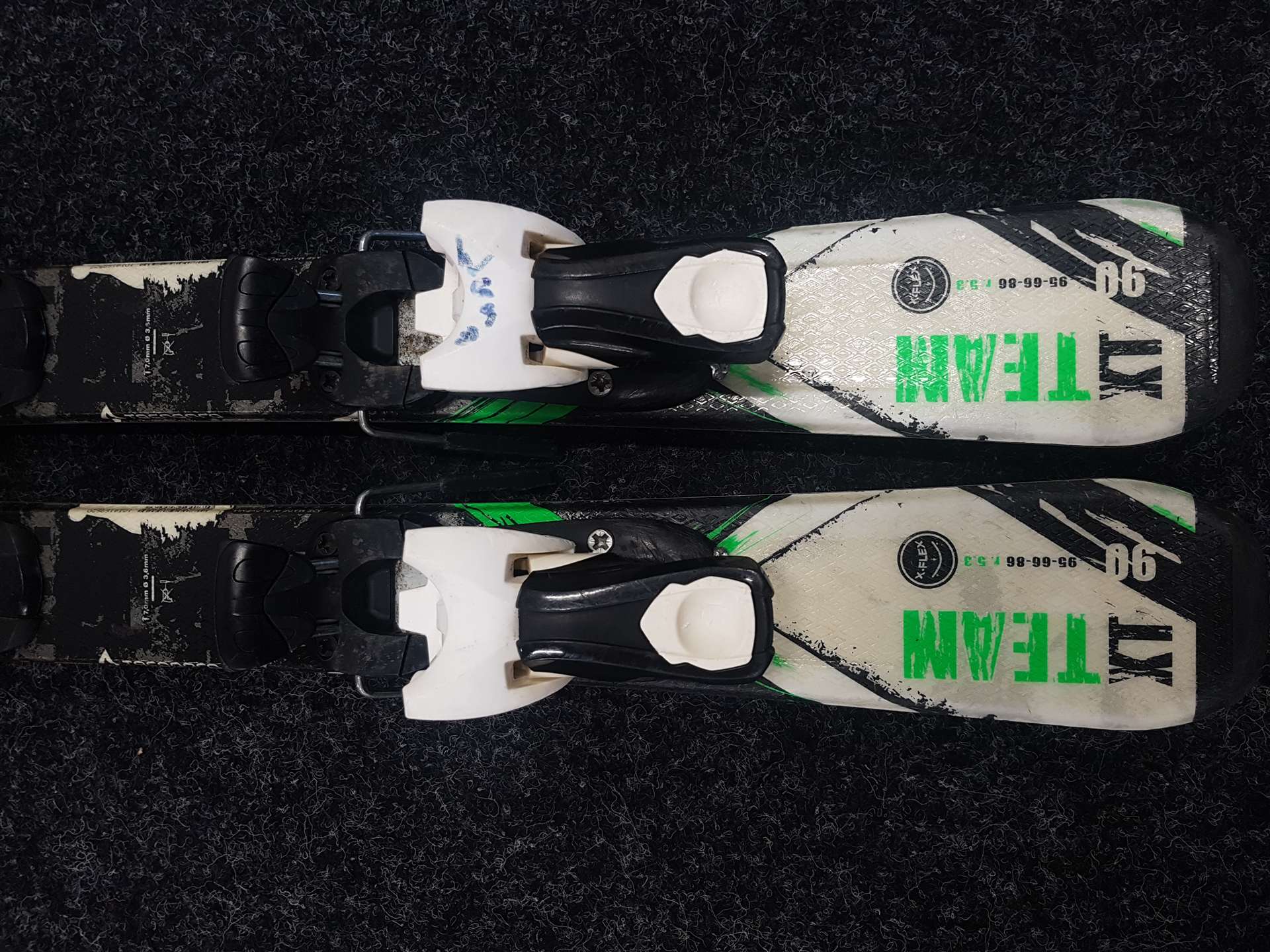 Gebrauchte Kinderski TECNOPRO X Team + Bindungen Tecnopro TC 4.5