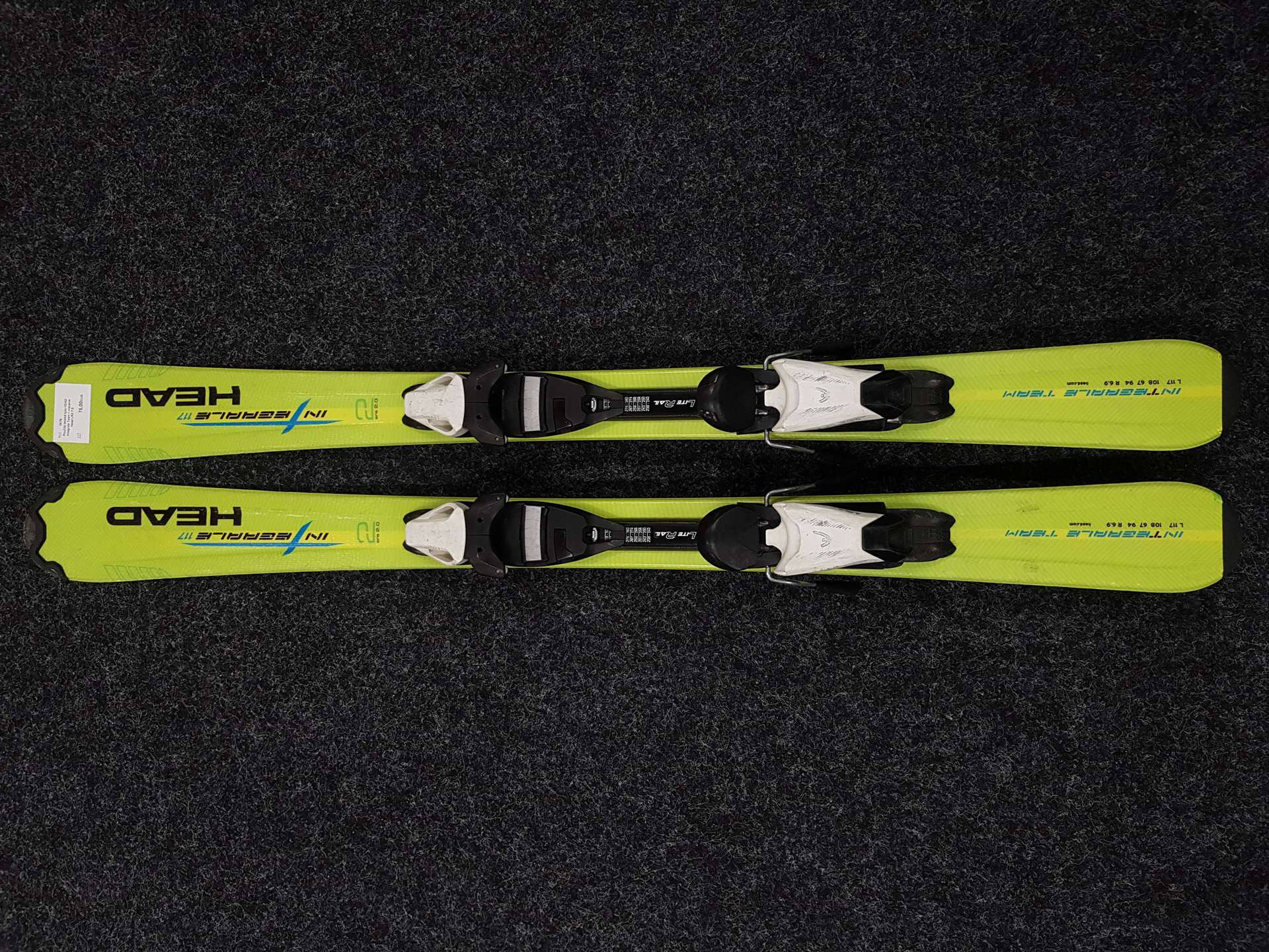 Sci da sci per bambini HEAD Integrale Team usati + attacchi Head LRX 7.5