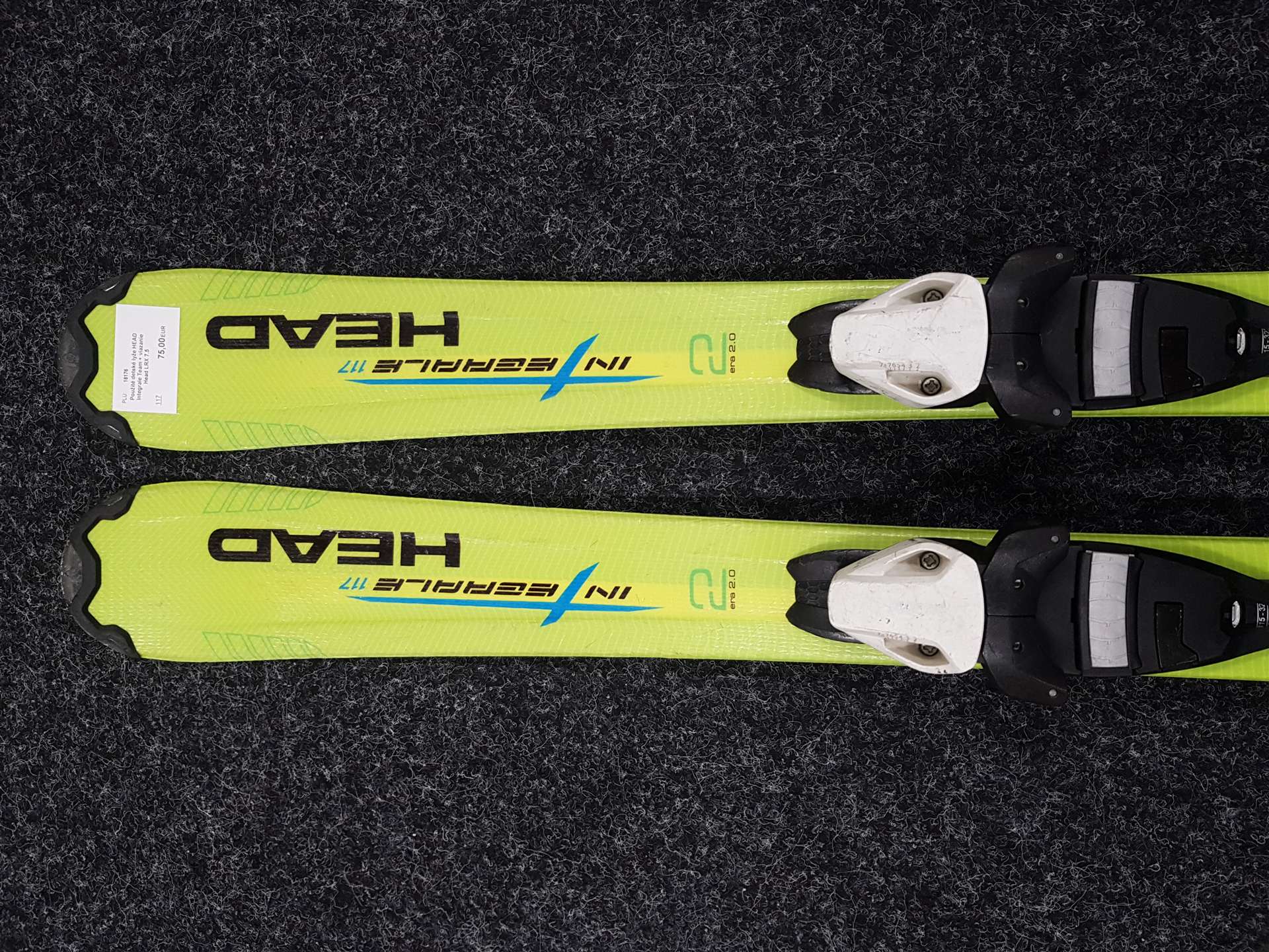 Sci da sci per bambini HEAD Integrale Team usati + attacchi Head LRX 7.5