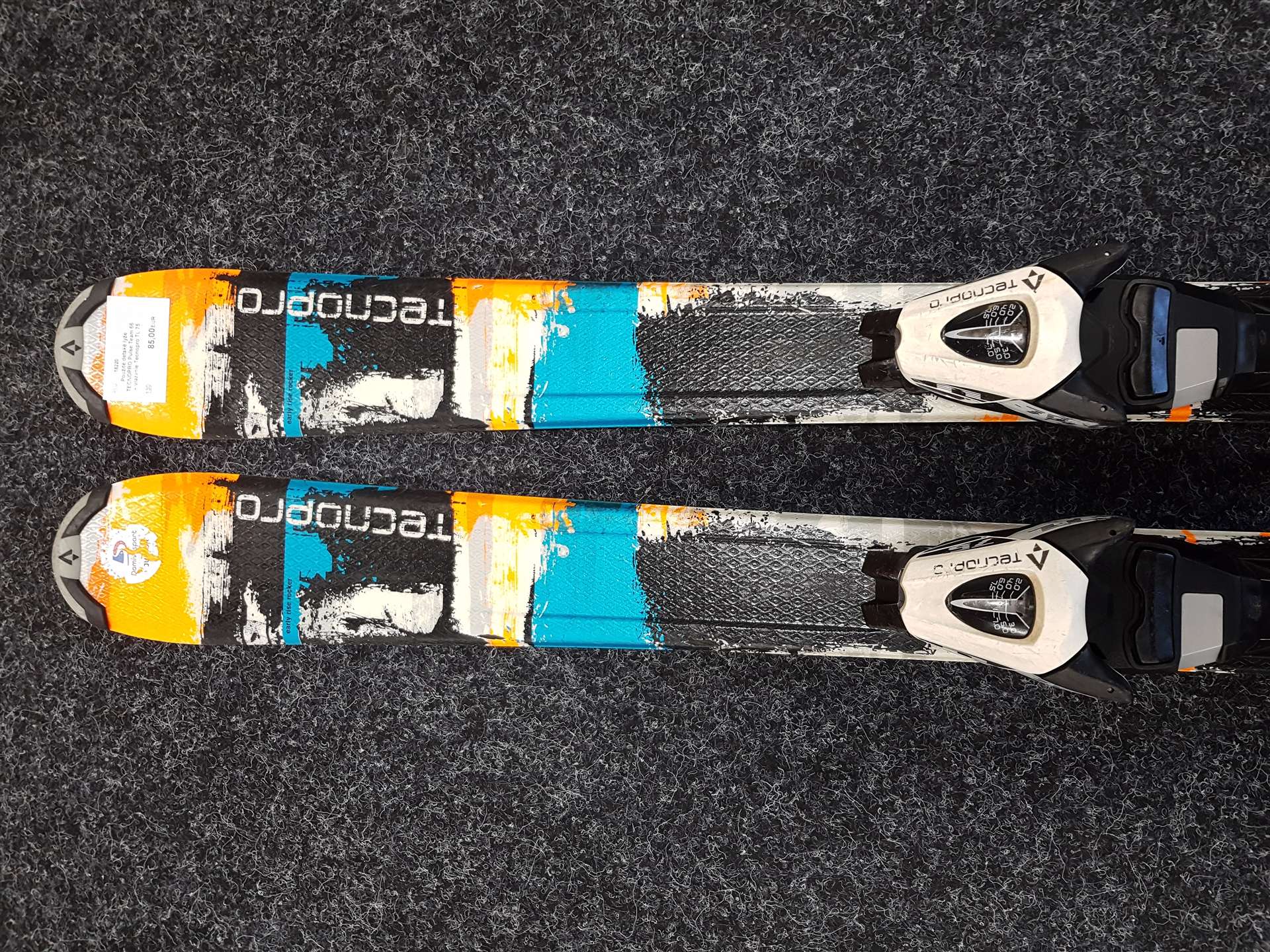 Sci da sci usati per bambini TECNOPRO Pulse Team 66 + attacchi Tecnopro TL 75