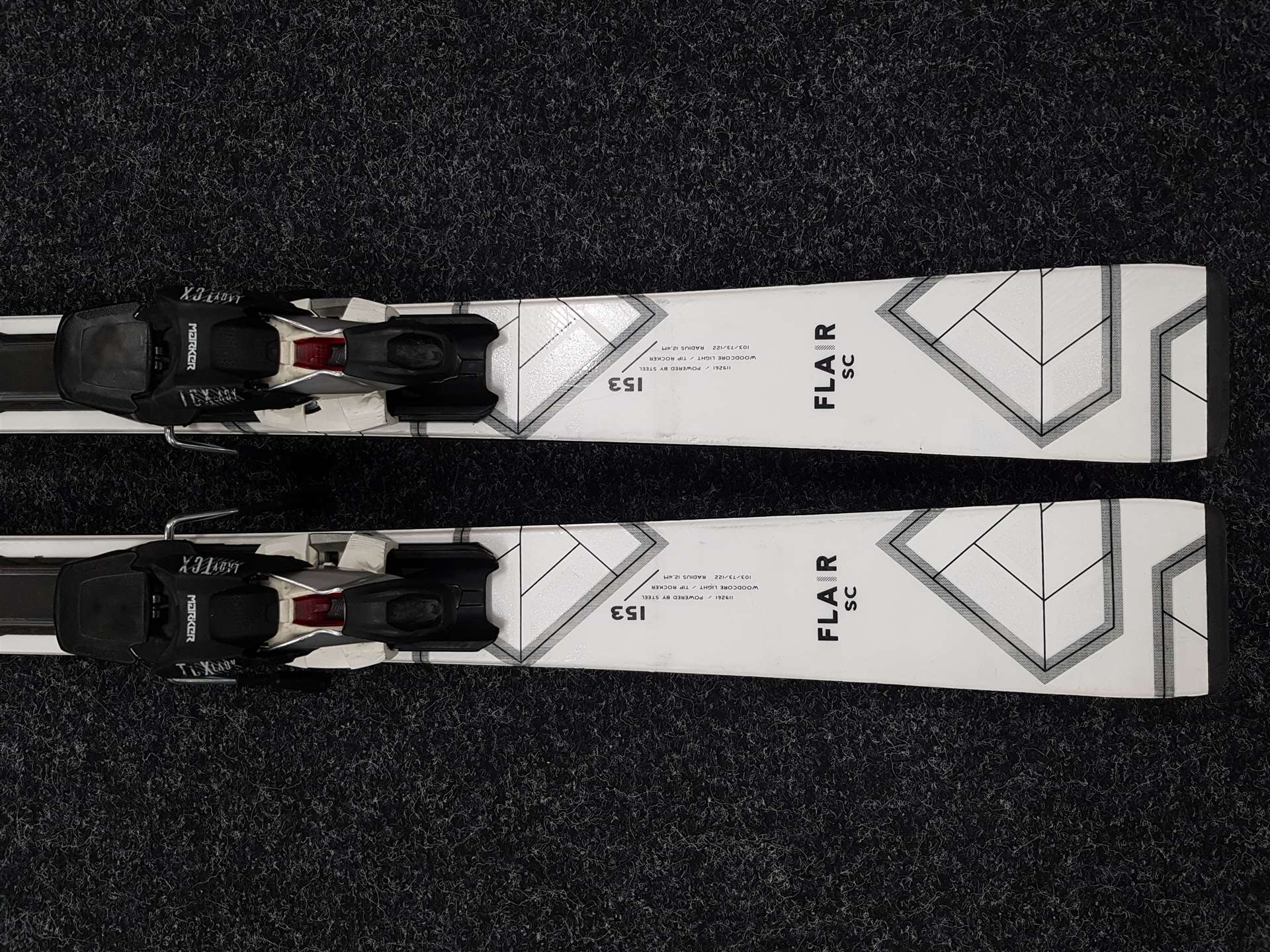 Použité lyže VOLKL Flair SC + viazanie Marker TCX Lady 11