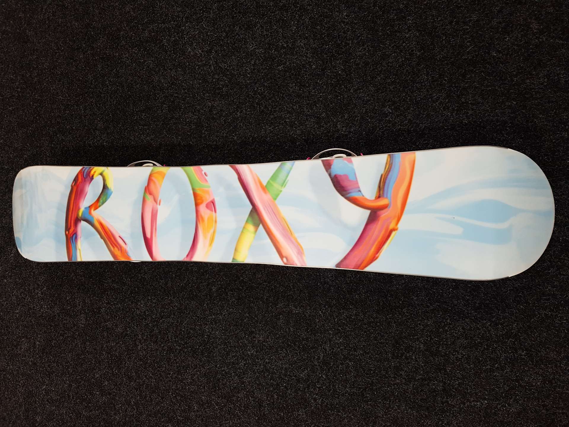 Snowboard ROXY Ally Btx Banana Traction d'occasion + fixations B-Real Fastec taille S