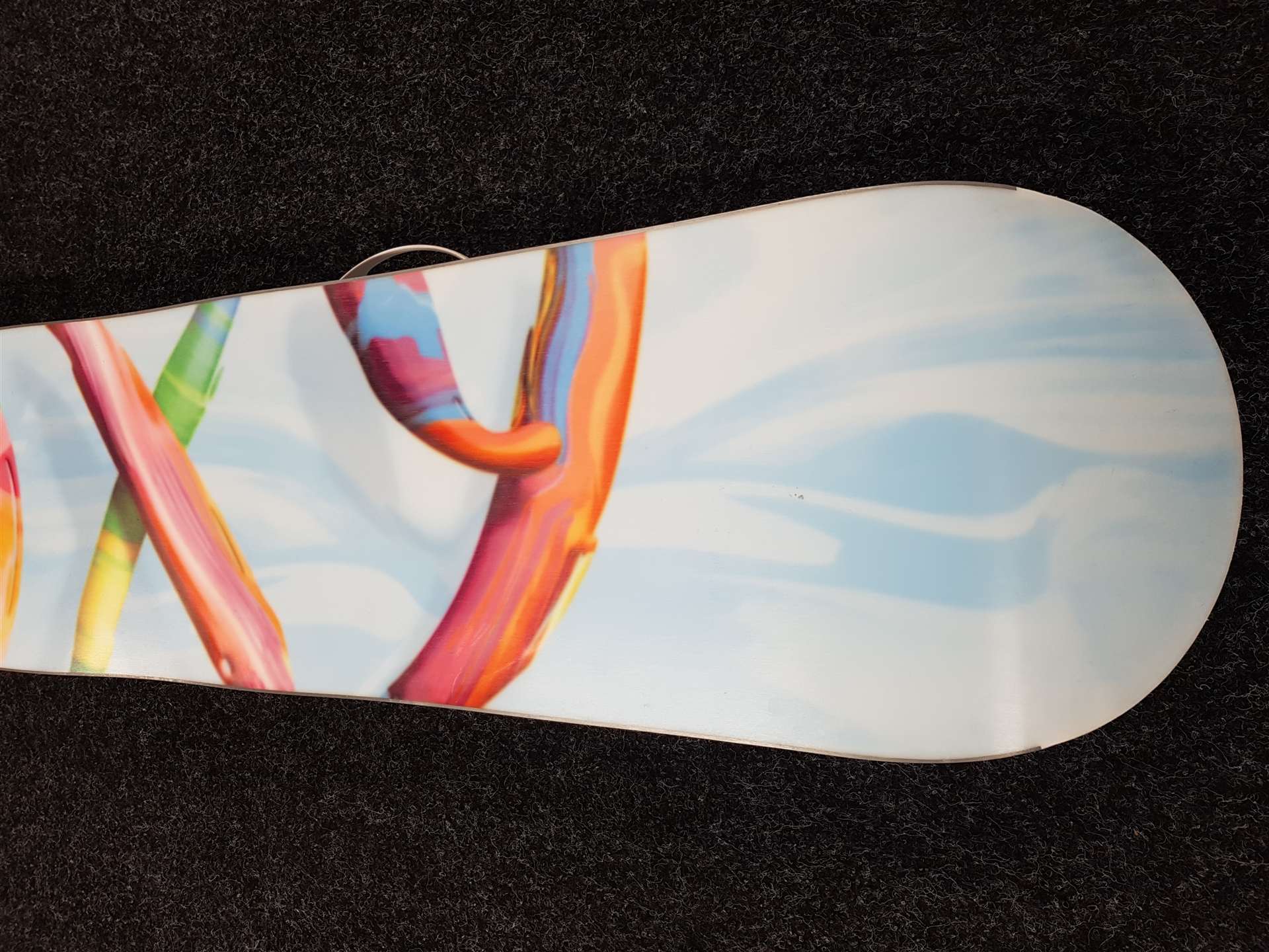 Snowboard ROXY Ally Btx Banana Traction d'occasion + fixations B-Real Fastec taille S