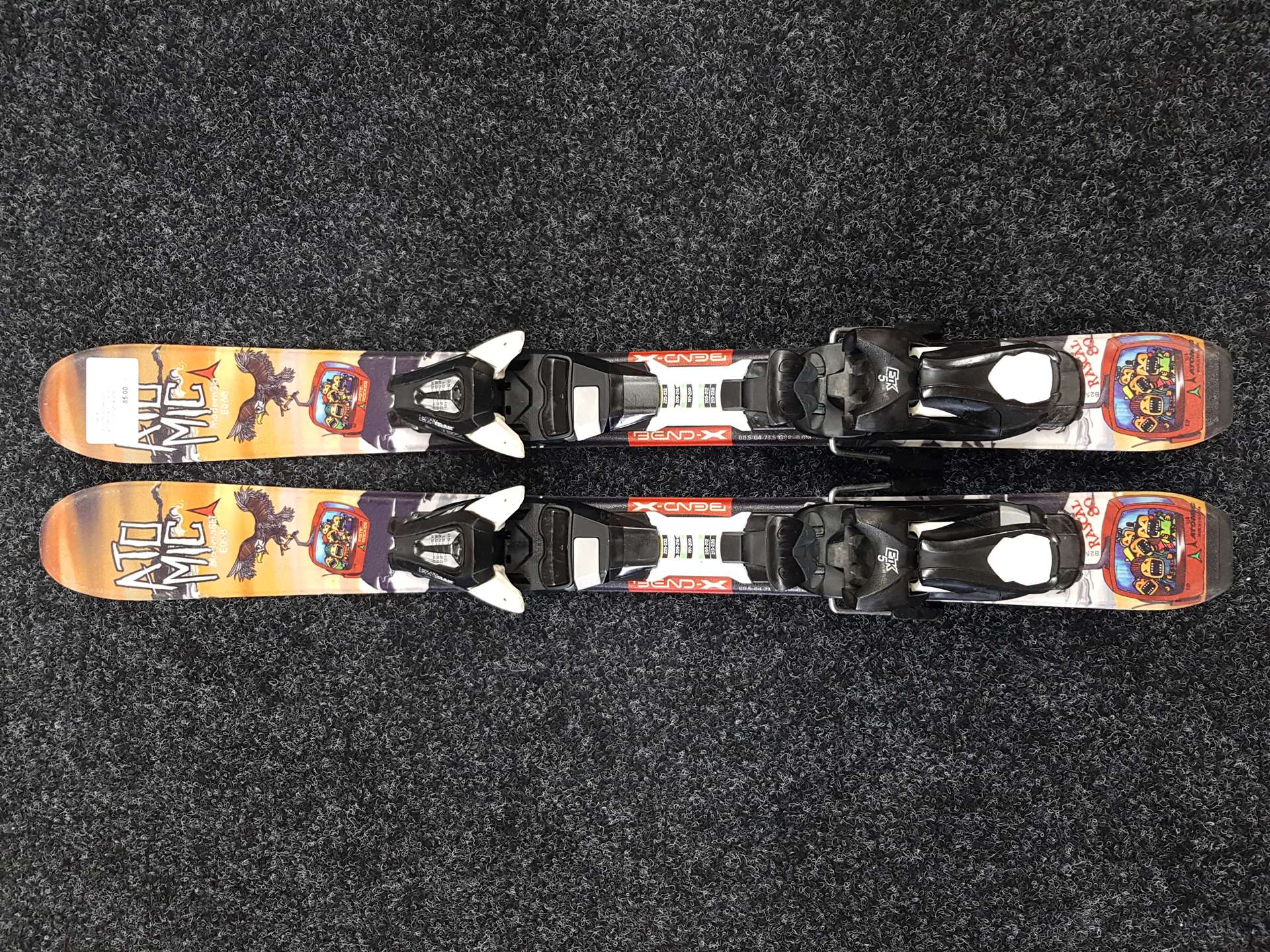 Rabljene dječje skije ATOMIC Rascal 80 + vezovi Ezytrak ETK 5