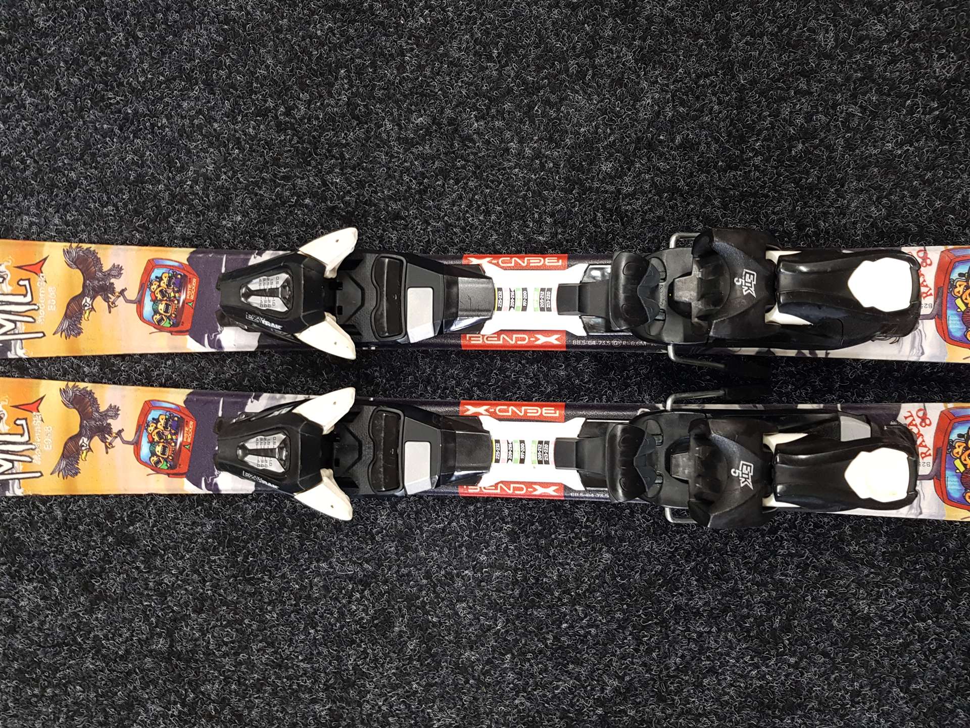 Rabljene dječje skije ATOMIC Rascal 80 + vezovi Ezytrak ETK 5