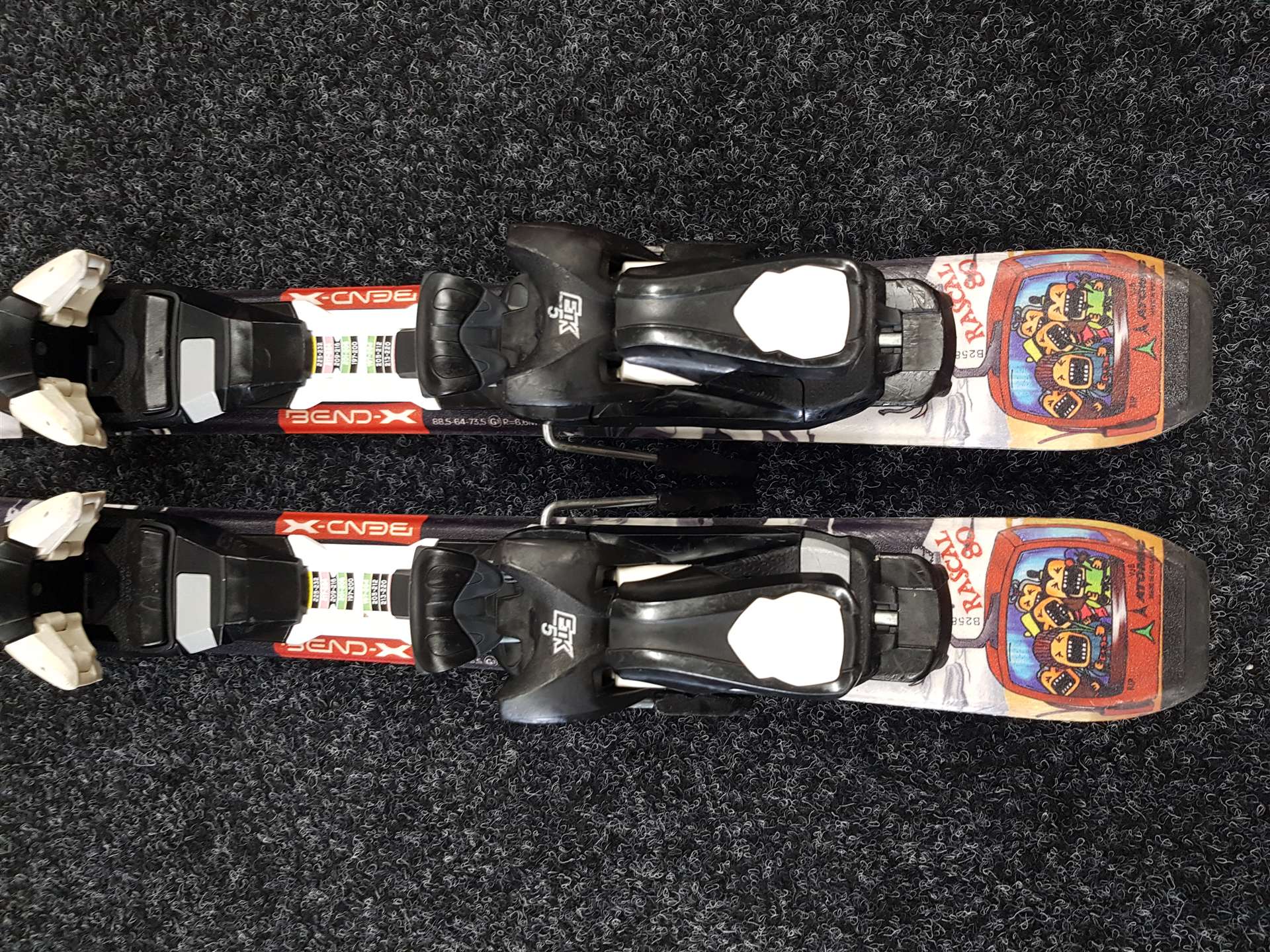 Rabljene dječje skije ATOMIC Rascal 80 + vezovi Ezytrak ETK 5