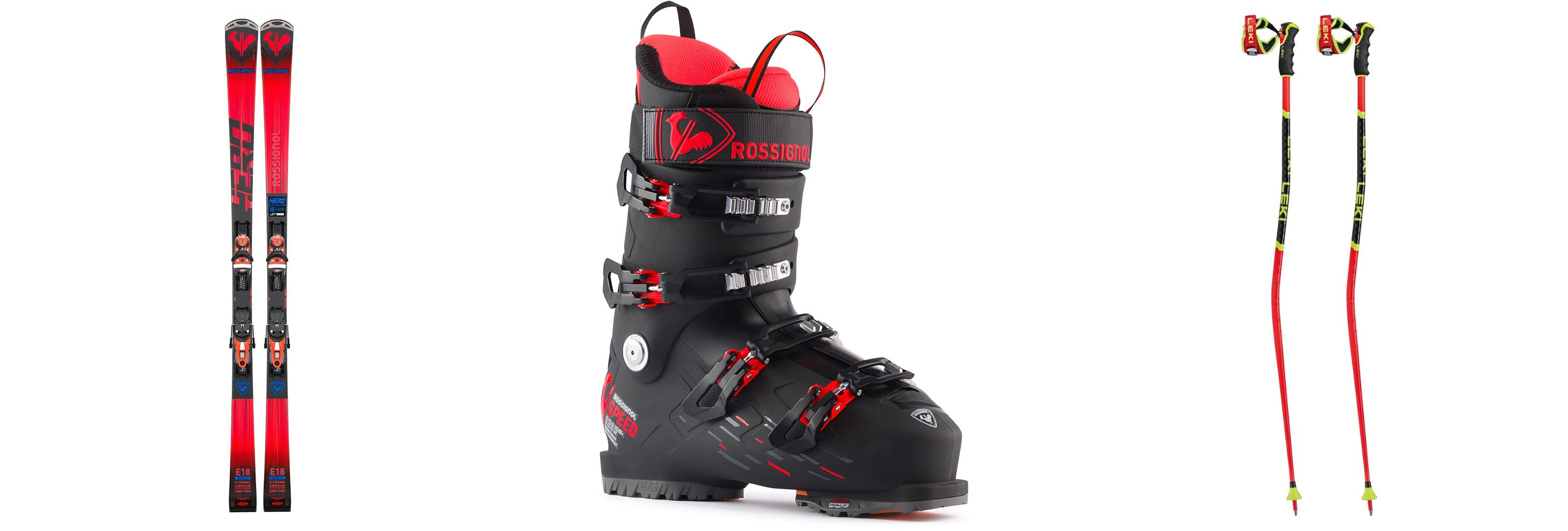 Lyže Rossignol Hero Elite LT TI Konect + vázání NX 12 K GW B80 BLK + boty Rossignol SPEED 120 HV + sjezdové hole