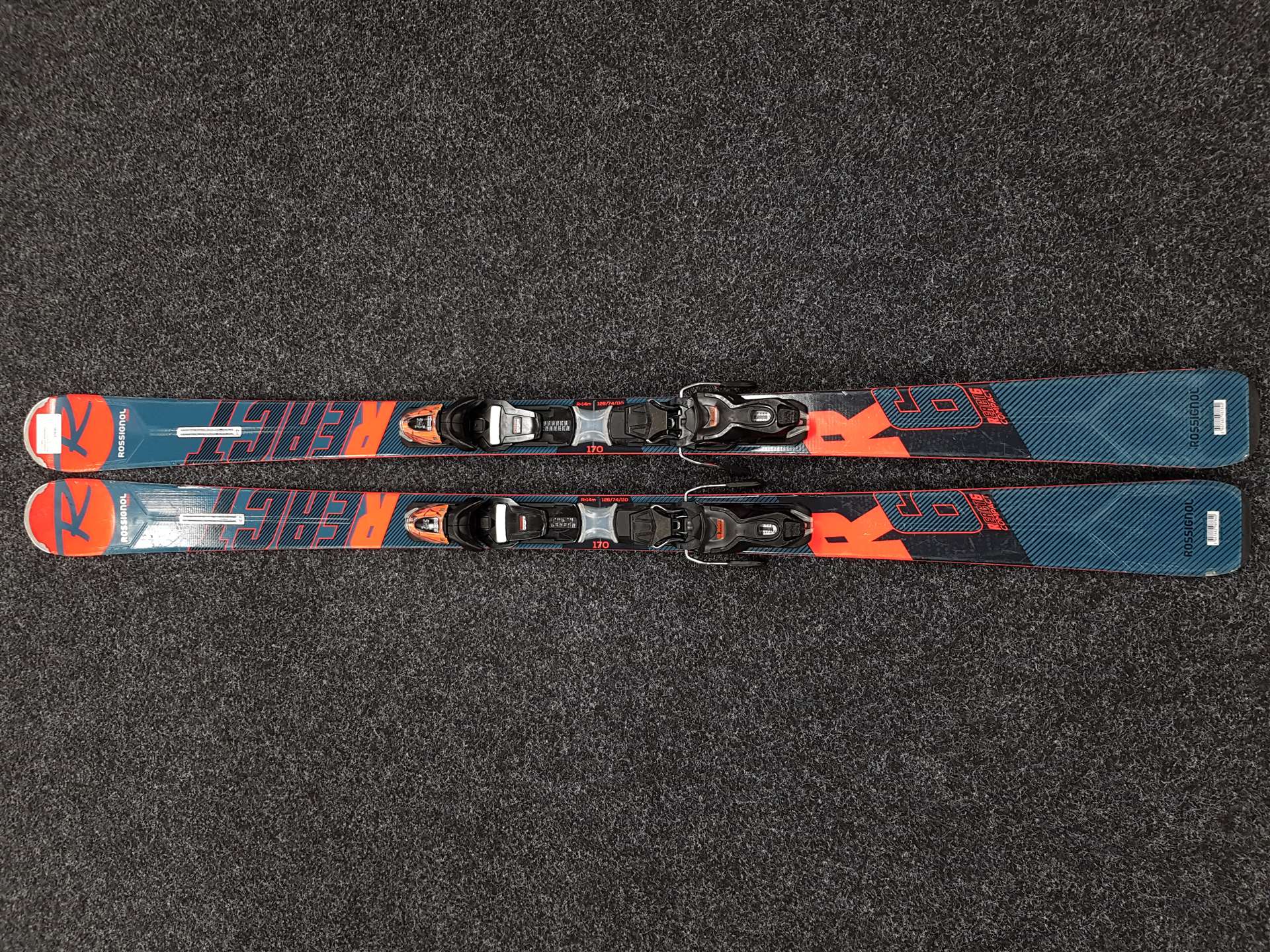 Gebrauchte ROSSIGNOL React 6 Compact Ski + Look Xpress 11 Bindungen