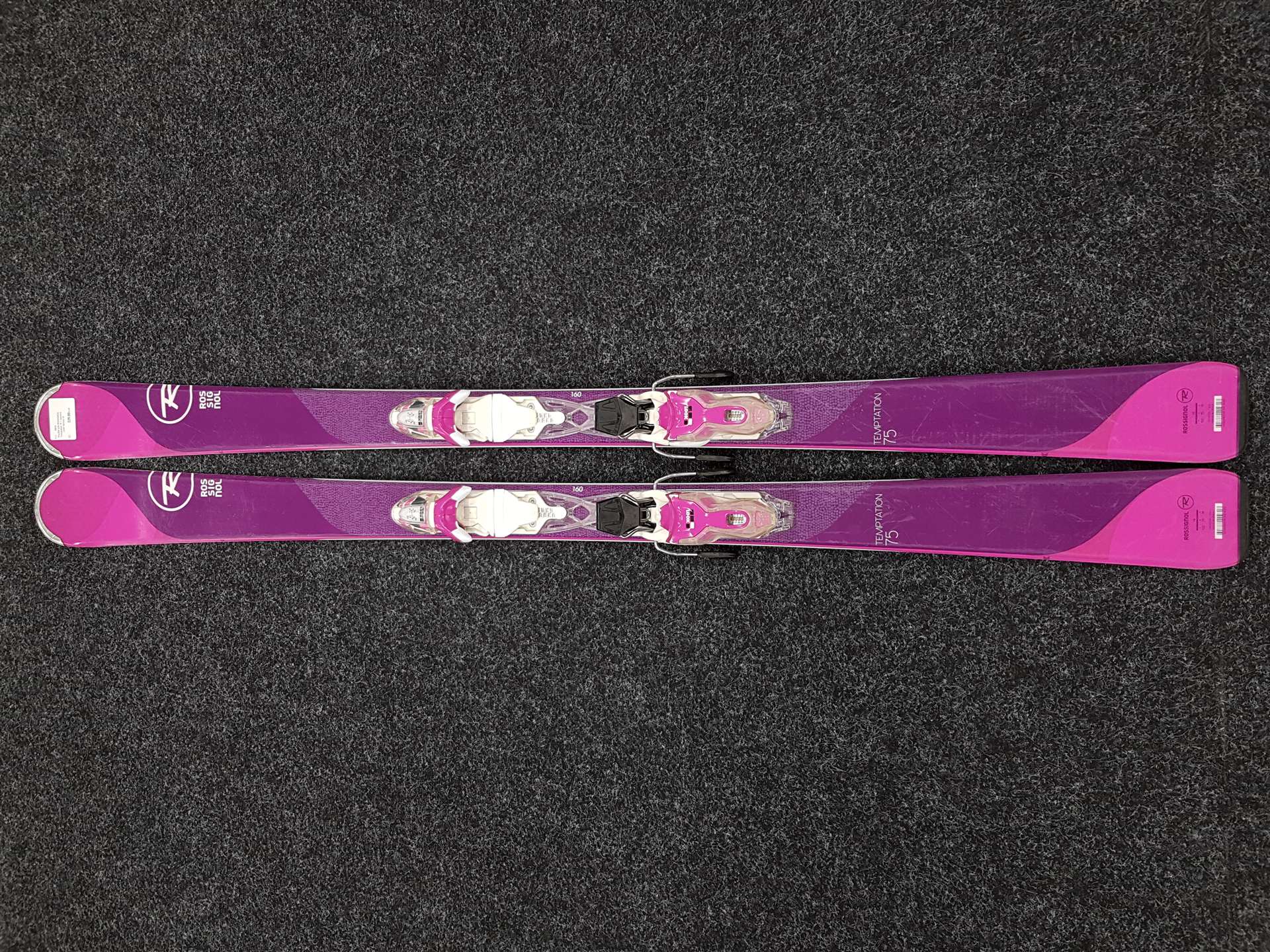 Sci ROSSIGNOL Temptation 75 usati + attacchi Look Xpress 10