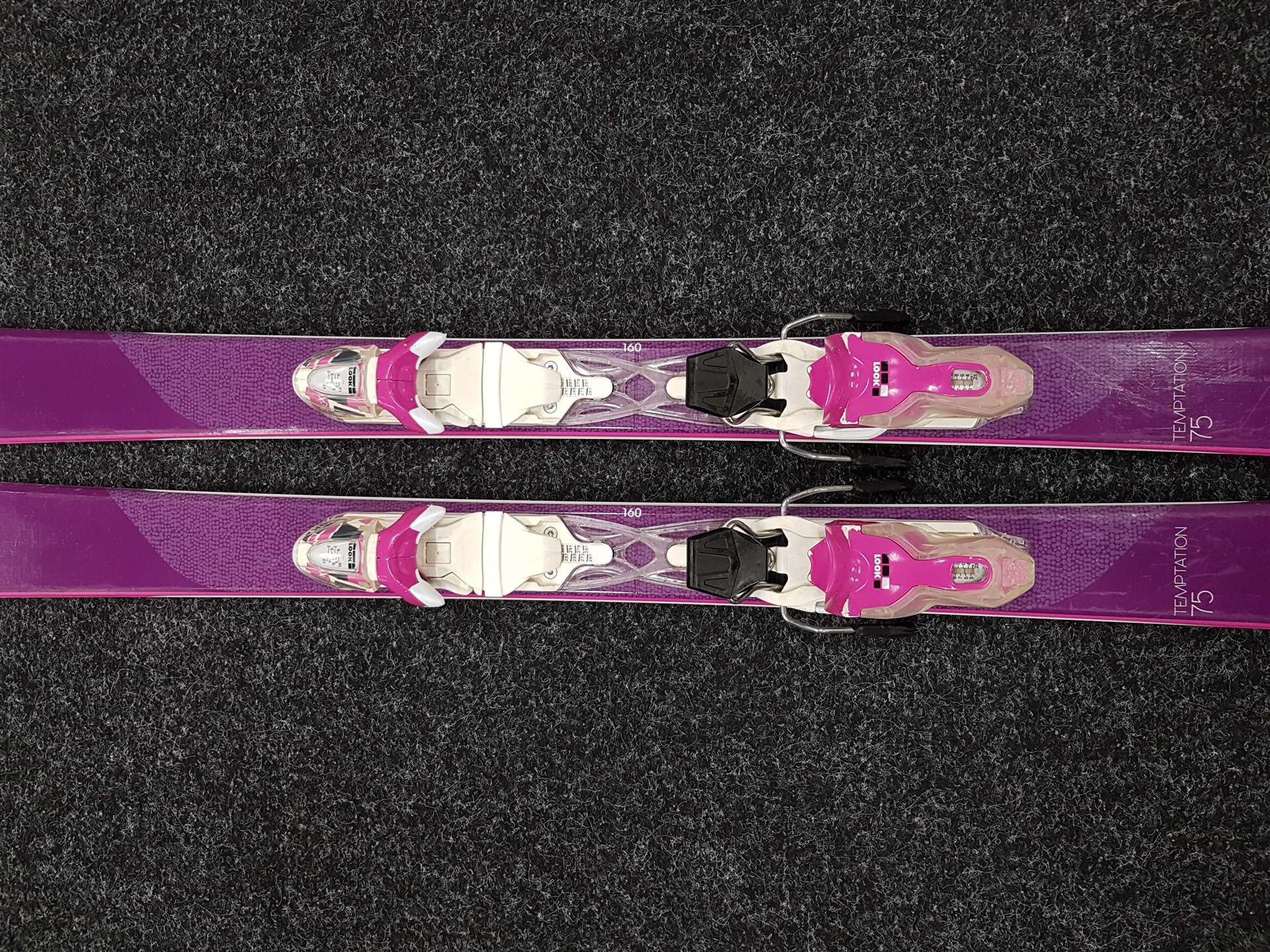 Sci ROSSIGNOL Temptation 75 usati + attacchi Look Xpress 10