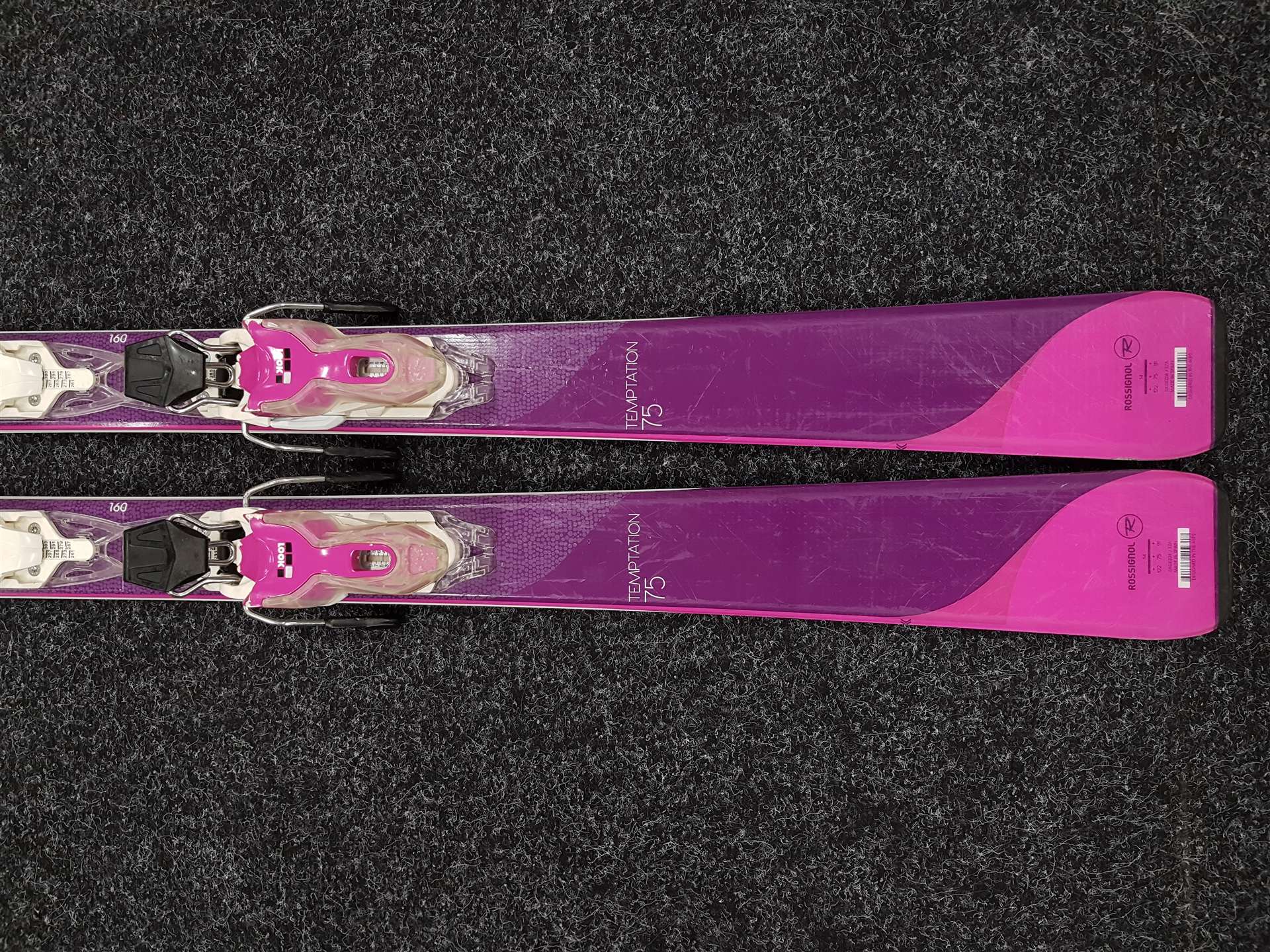 Sci ROSSIGNOL Temptation 75 usati + attacchi Look Xpress 10