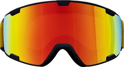 Maschera da sci RED BULL SPECT PARK-20RE2, nera/marrone con specchietto rosso
