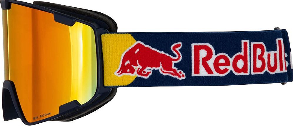 Lyžiarske okuliare RED BULL SPECT PARK-20RE2, black/brown with red mirror
