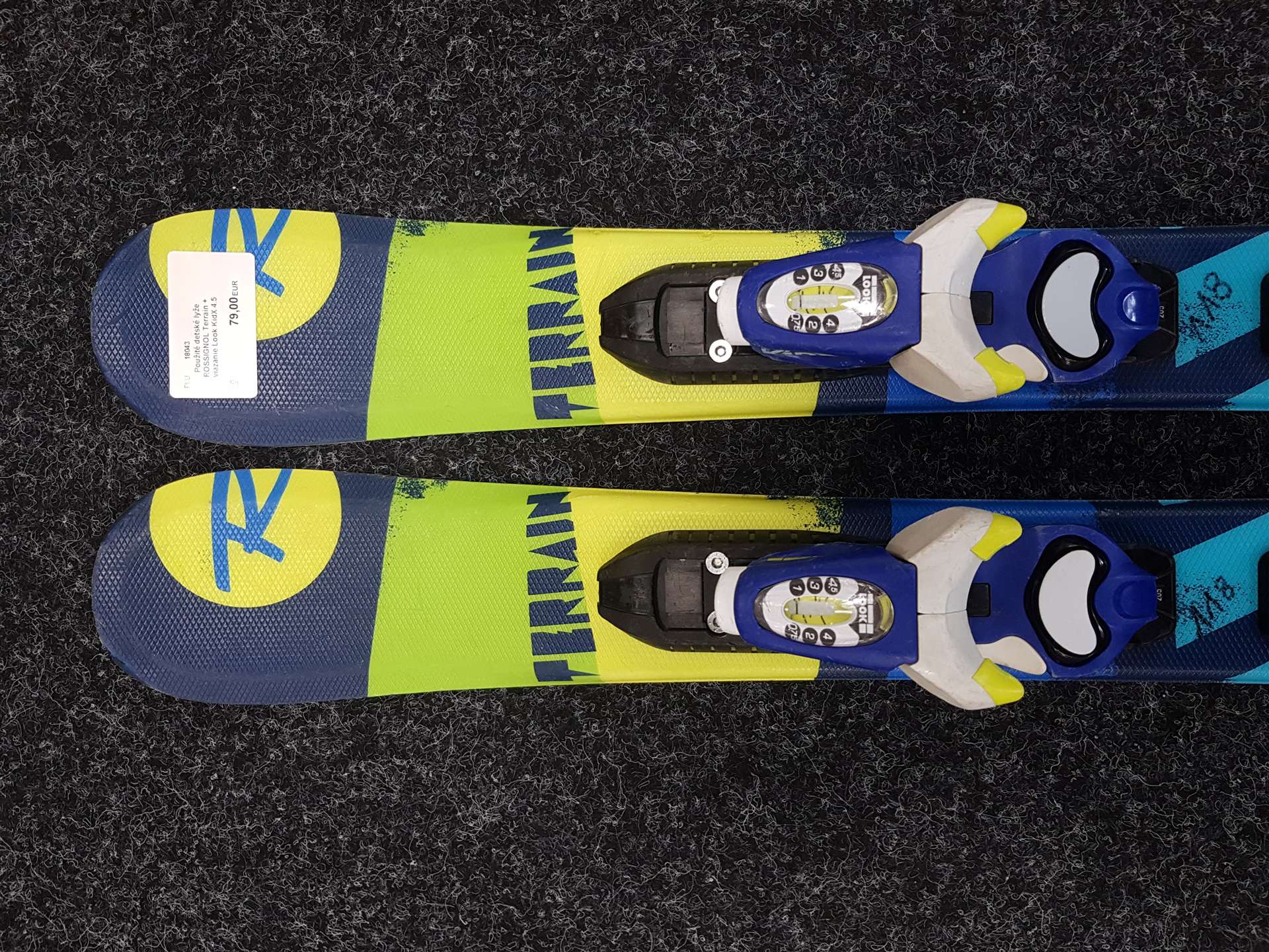 Gebrauchte ROSSIGNOL Terrain Kinderski + Look KidX 4.5 Bindungen