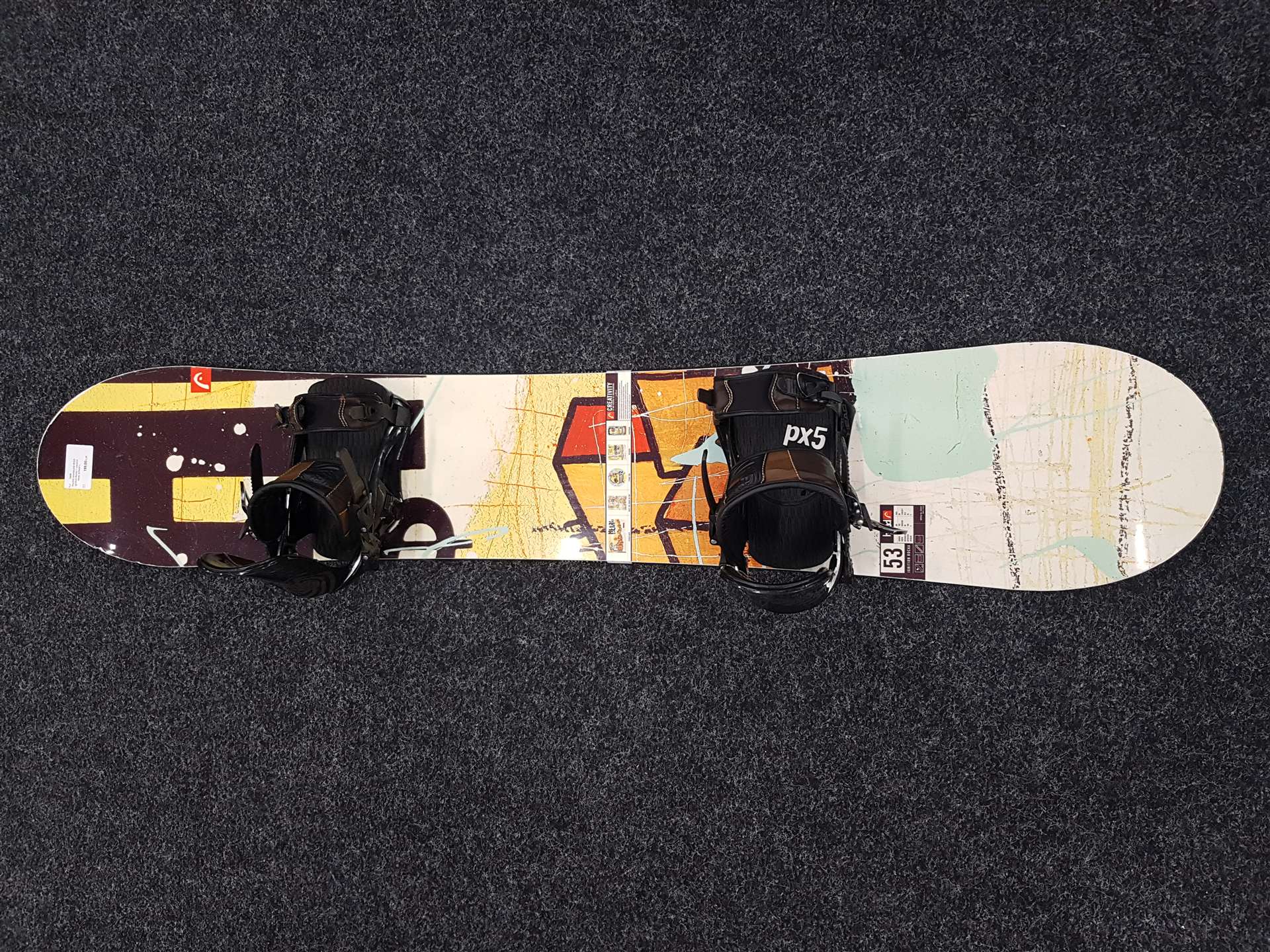 Použitý snowboard HEAD Ignition Rocka + viazanie Head veľkosť L