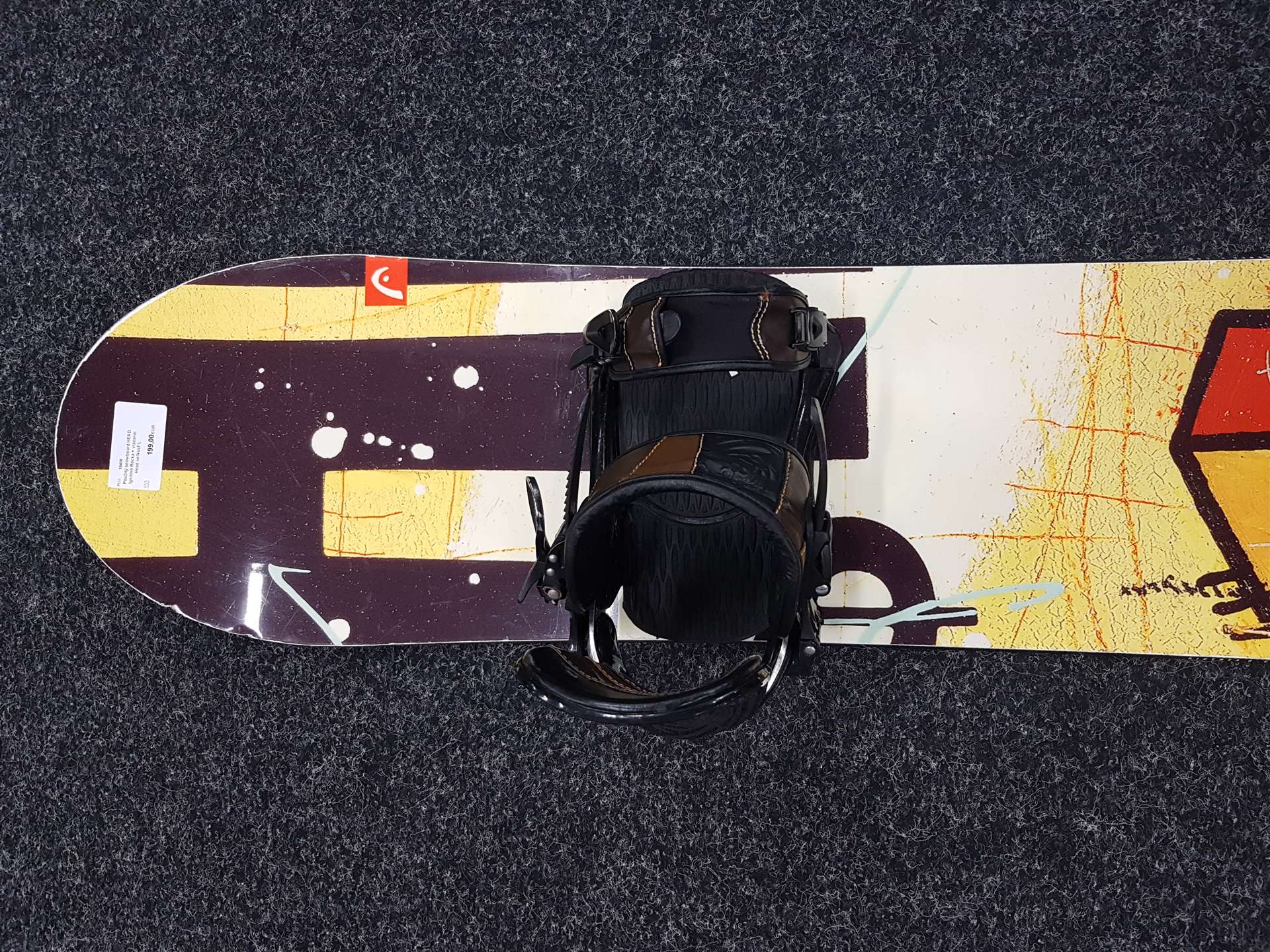 Použitý snowboard HEAD Ignition Rocka + viazanie Head veľkosť L