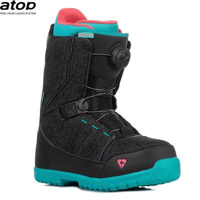 Bottes de snowboard Gravity Micra Atop noir/menthe