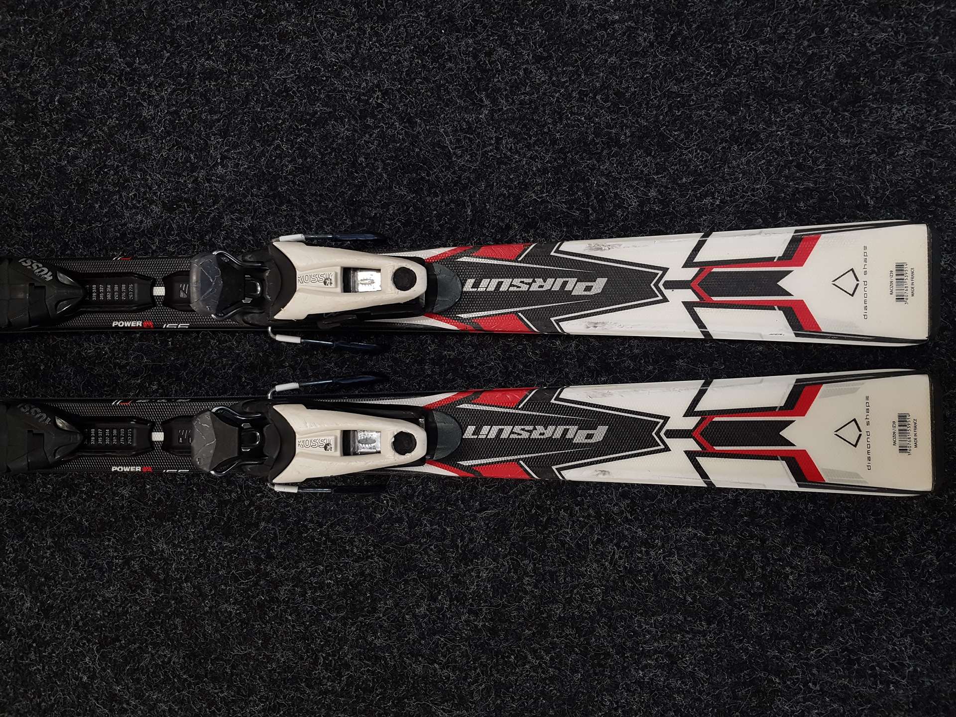Skis ROSSIGNOL PURSUIT d'occasion + fixations Rossignol 110