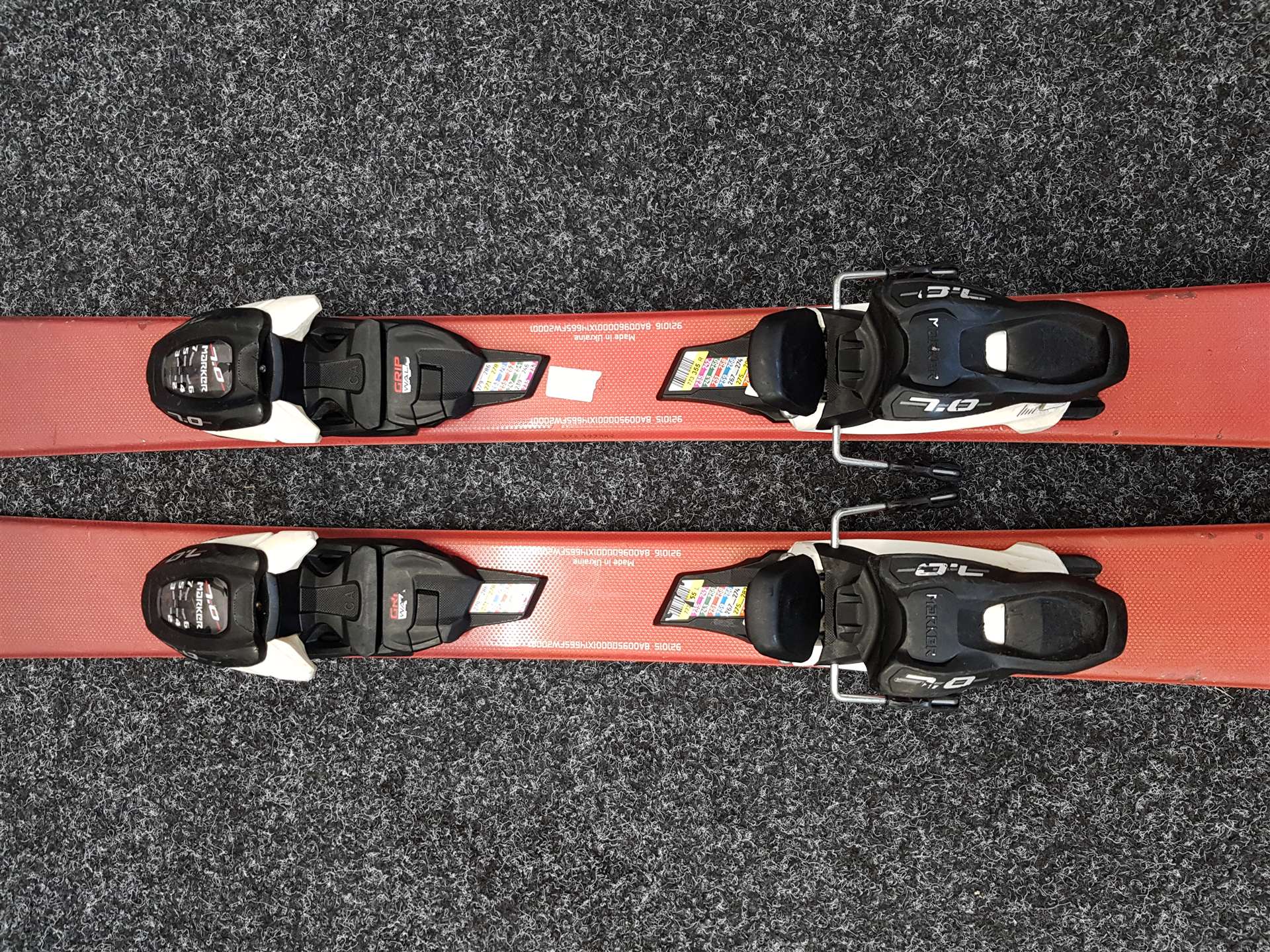 Gebrauchte Kinderski BLIZZARD Brahma JR + Bindungen Marker 7.0