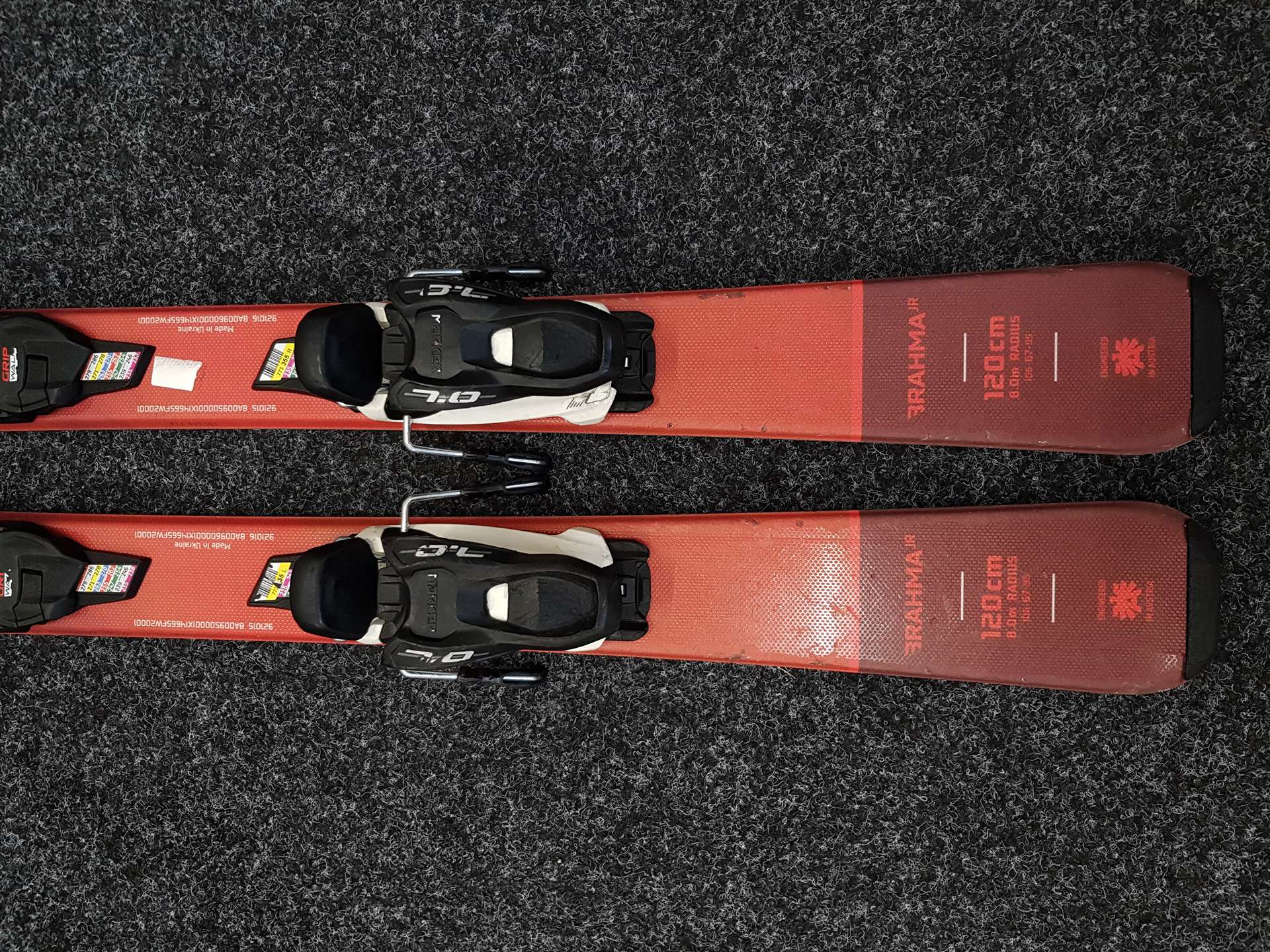 Gebrauchte Kinderski BLIZZARD Brahma JR + Bindungen Marker 7.0