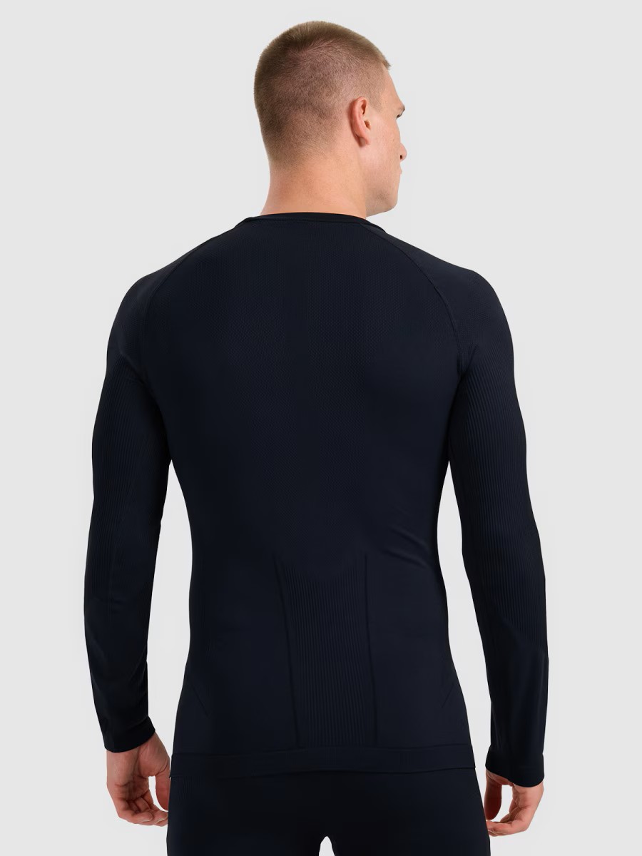 Bielizna termiczna męska 4F M233 DEEP BLACK top