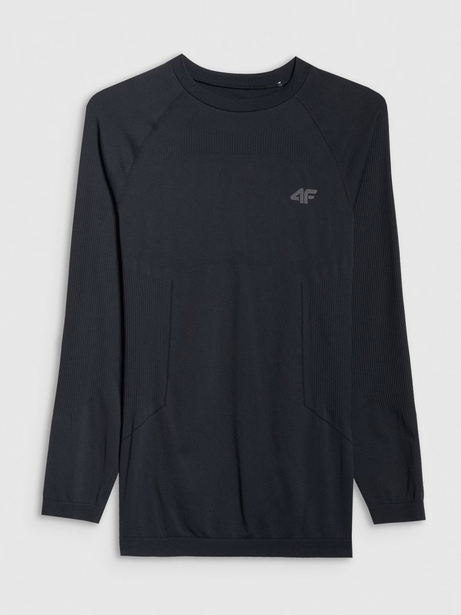 Bielizna termiczna męska 4F M233 DEEP BLACK top