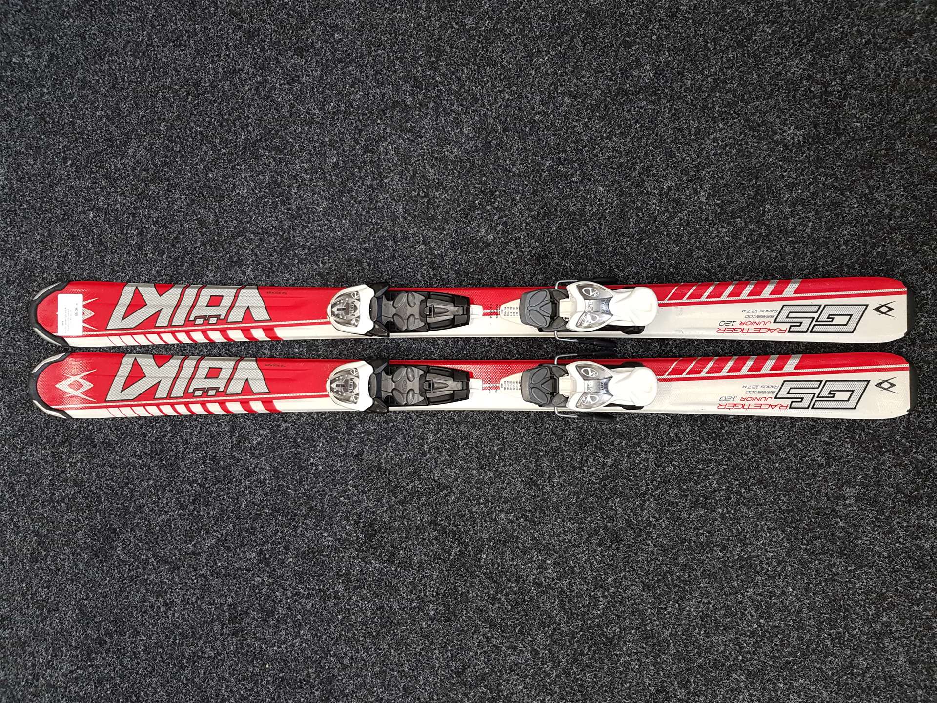 Używane narty dziecięce VOLKL Racetiger GS Junior + wiązania Marker 4.5