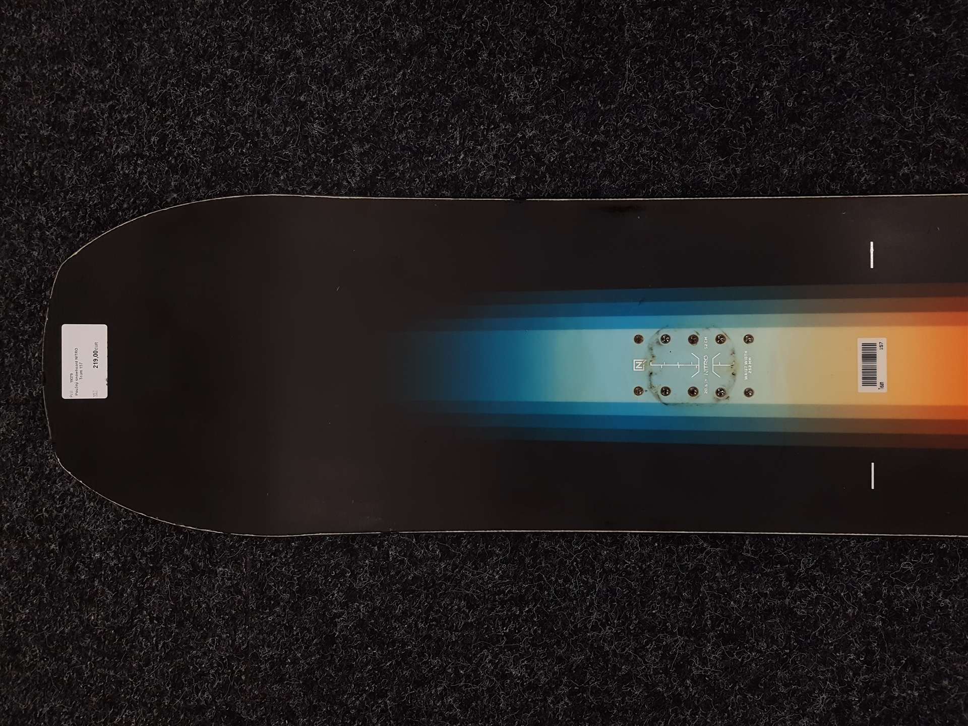 Tabla de snowboard usada NITRO Team 157